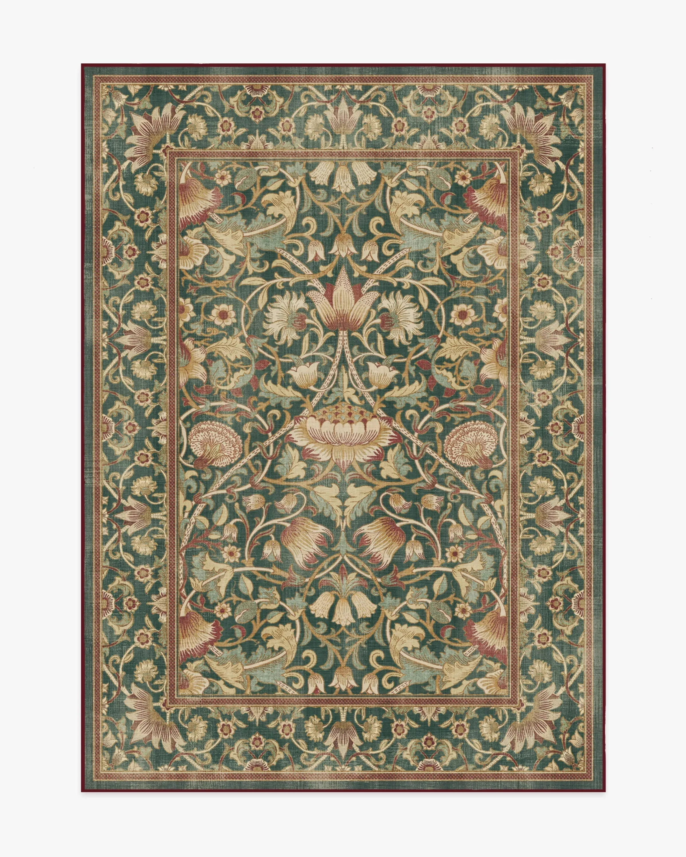 Machine Washable Area Rug - Evergreen, Gold