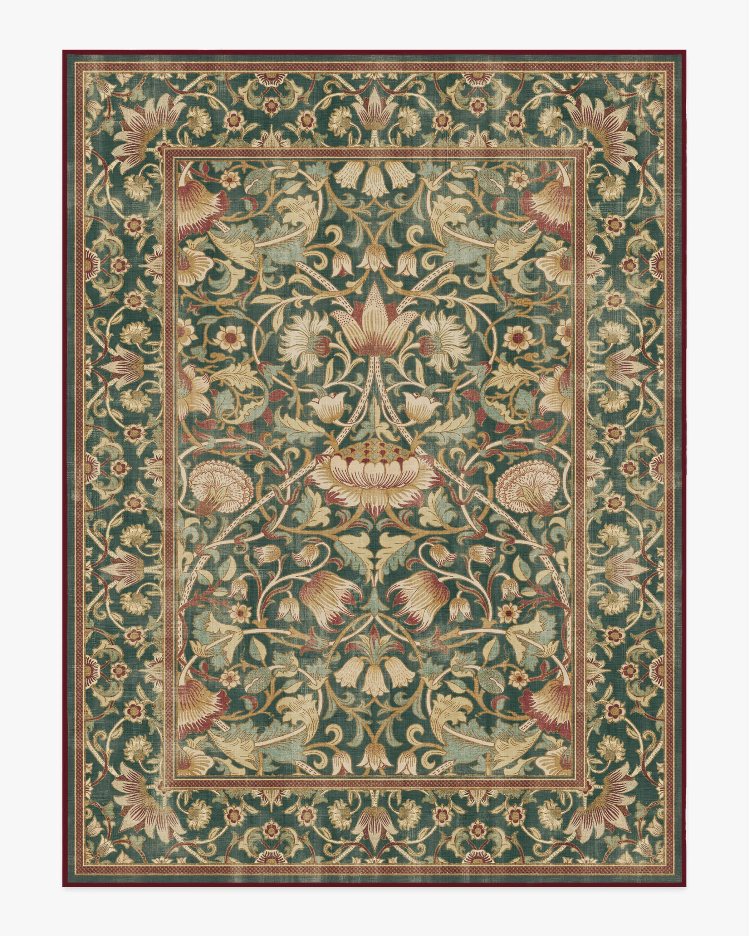Machine Washable Area Rug - Evergreen, Gold
