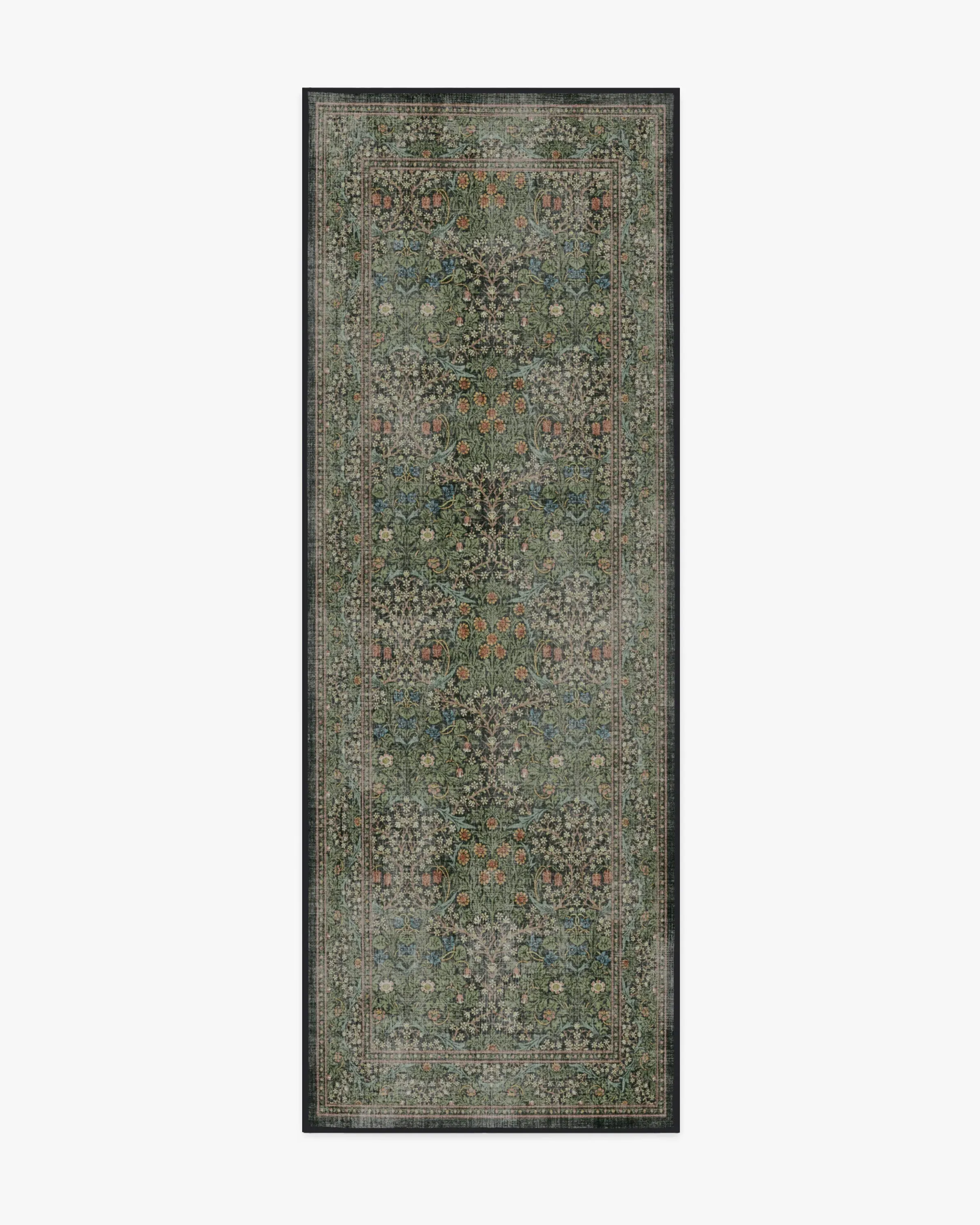 Machine Washable Area Rug - Forest Green