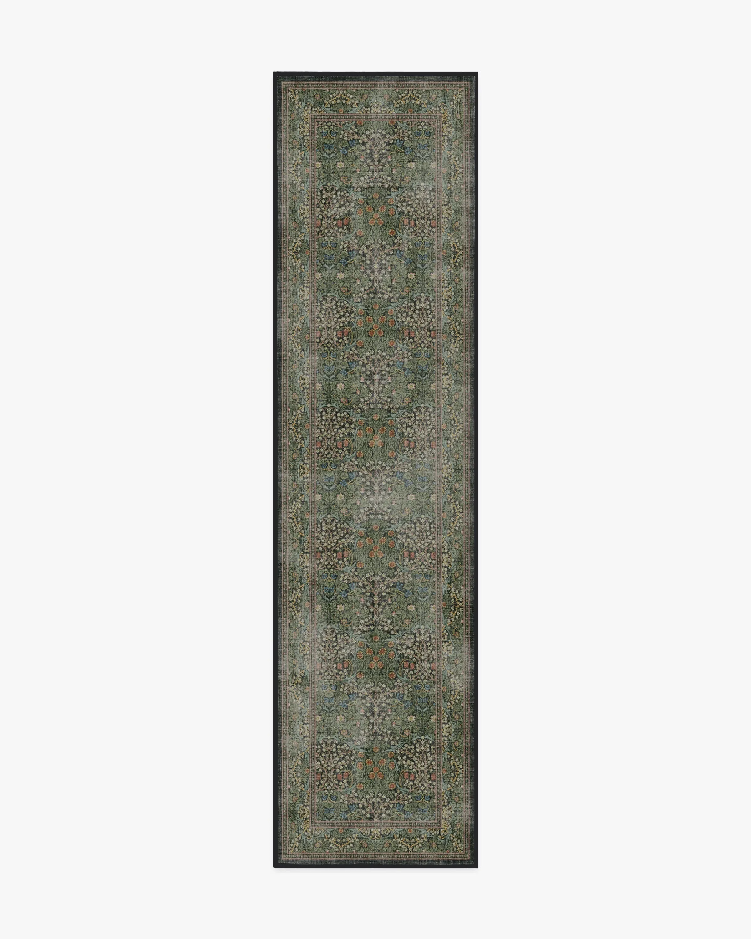 Machine Washable Area Rug - Forest Green