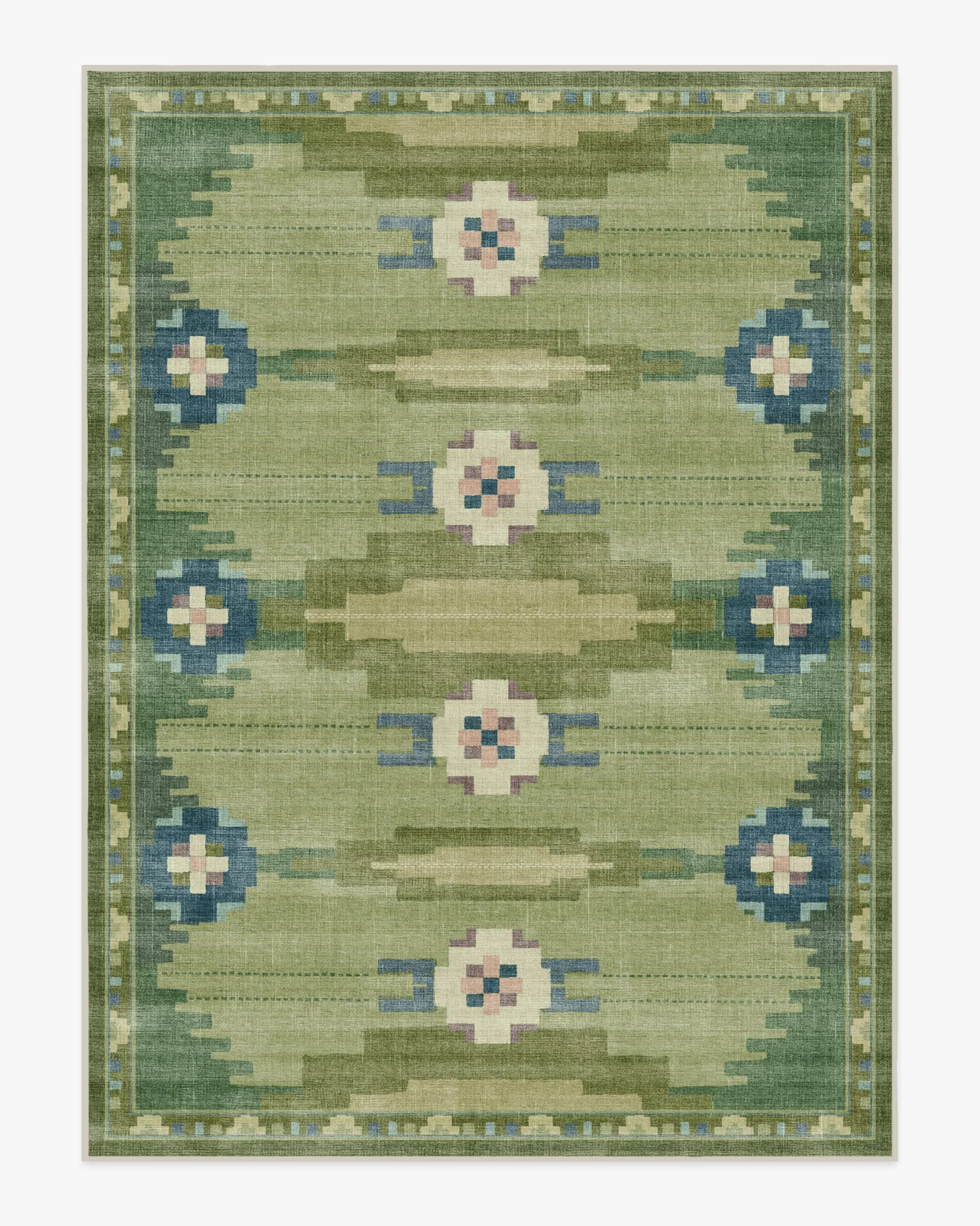 Machine Washable Area Rug - Green