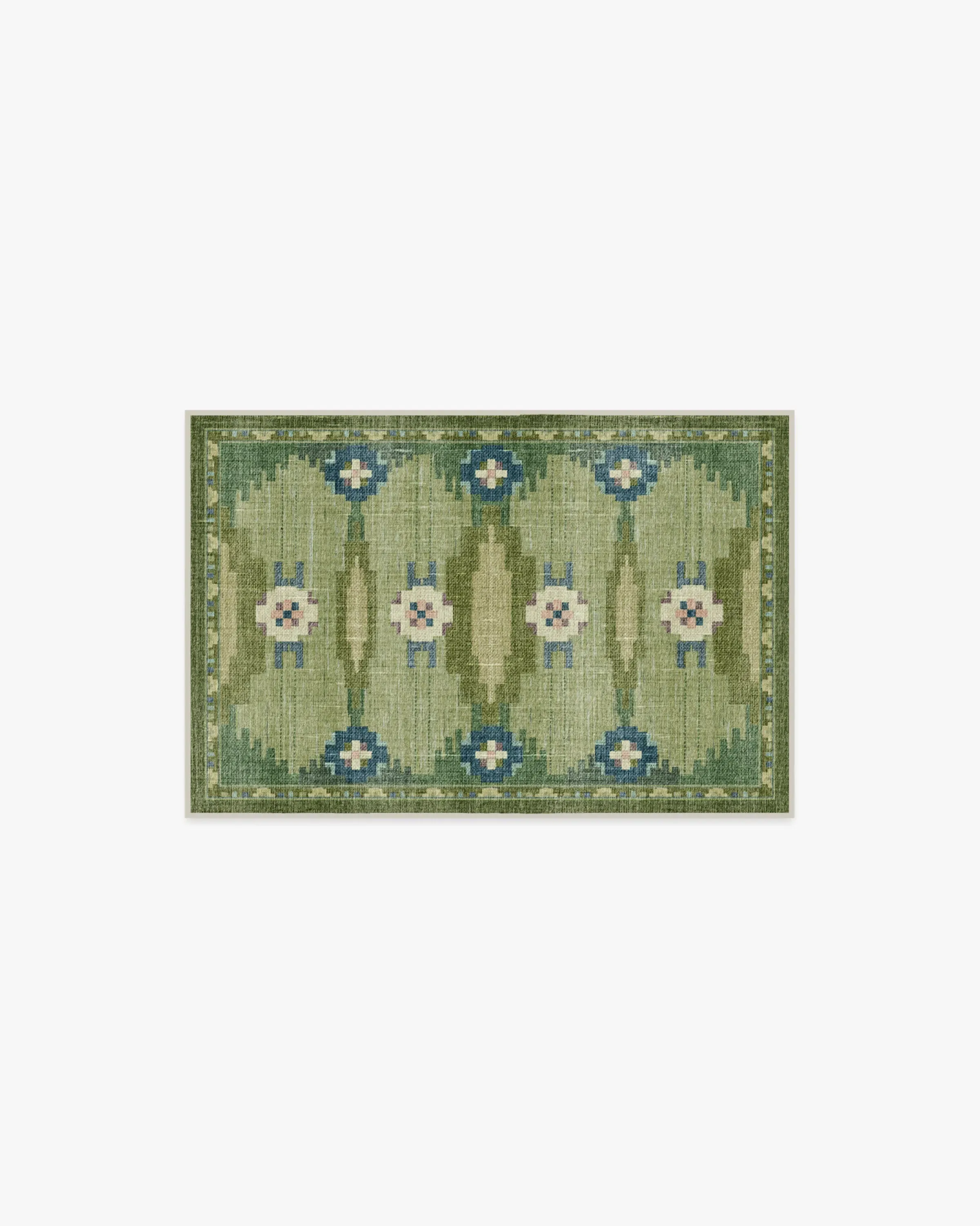 Machine Washable Area Rug - Green image