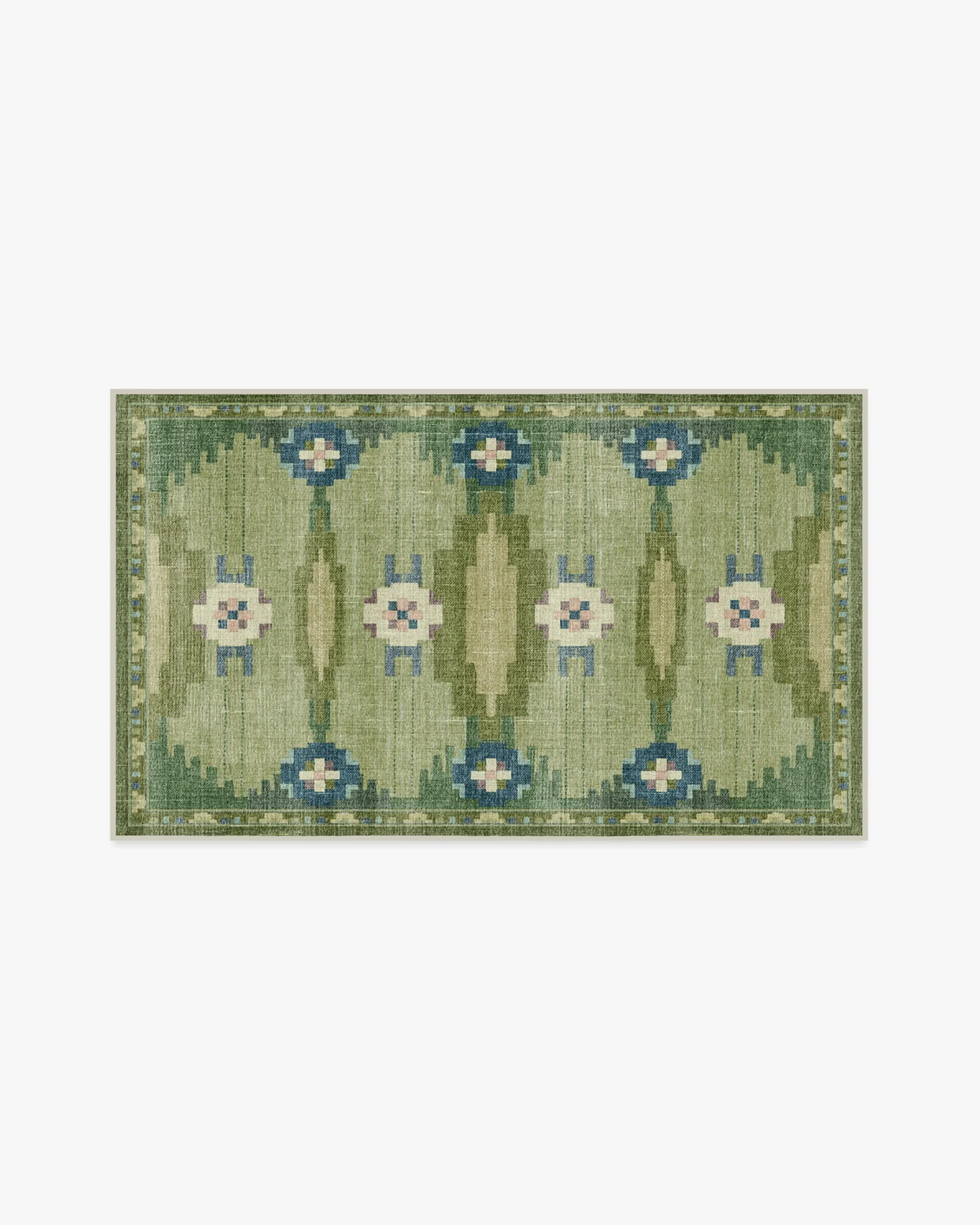 Machine Washable Area Rug - Green