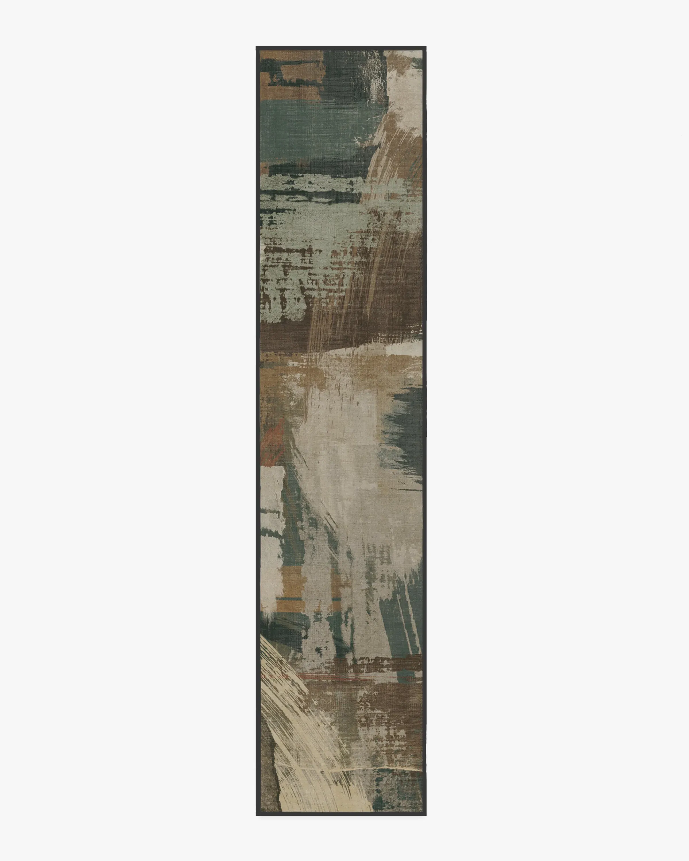 Machine Washable Area Rug - Green, Flatwoven