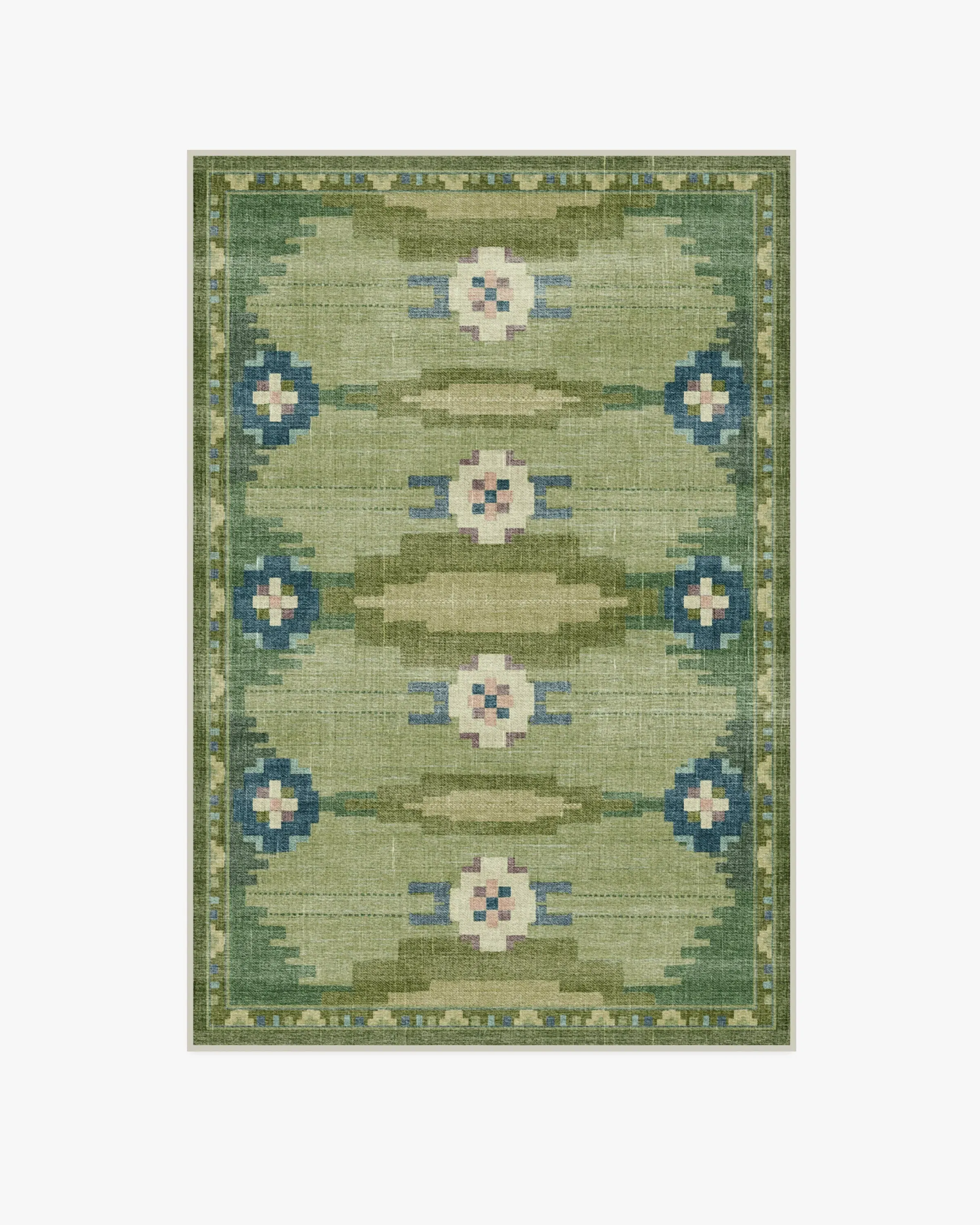 Machine Washable Area Rug - Green