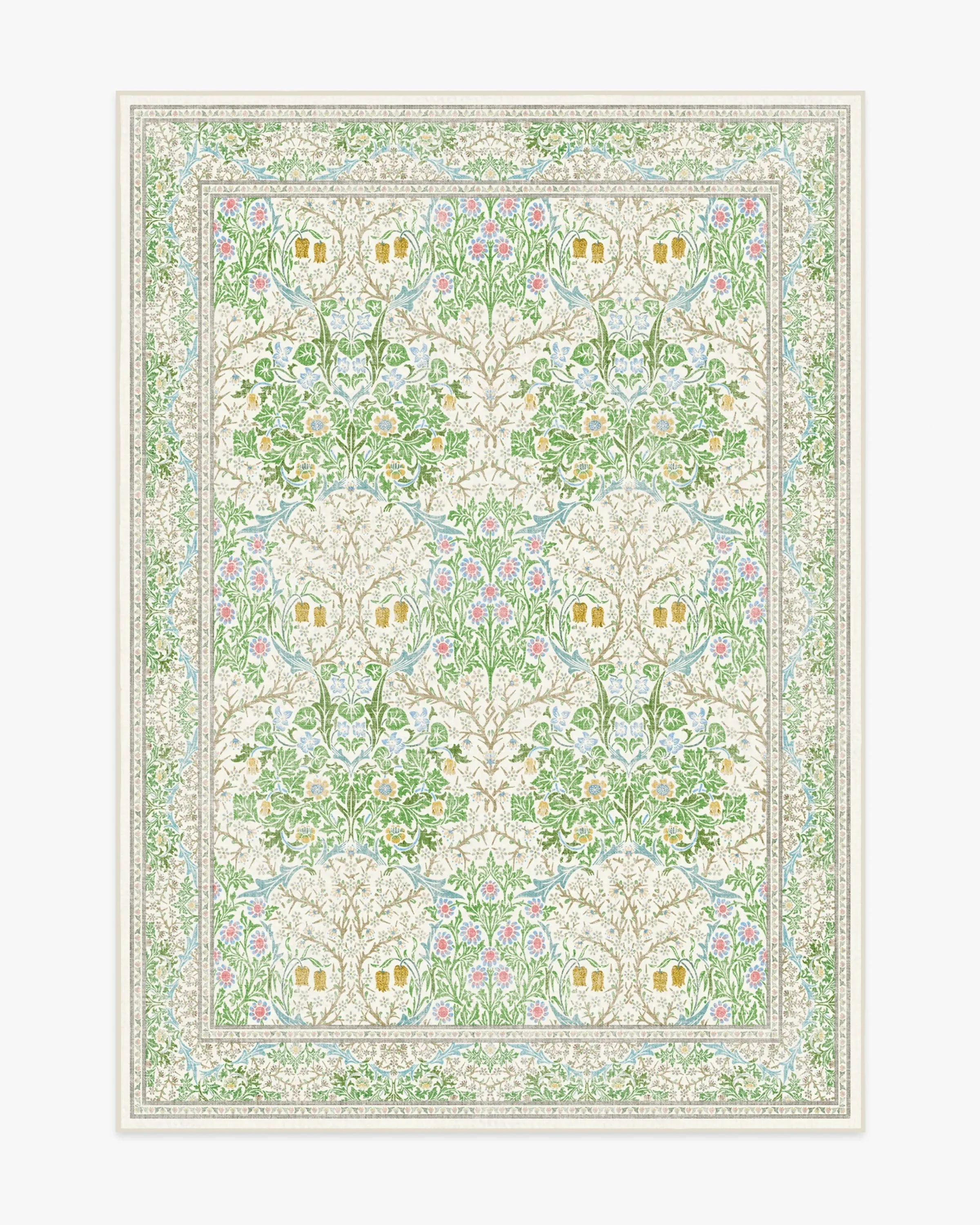 Machine Washable Area Rug - Green