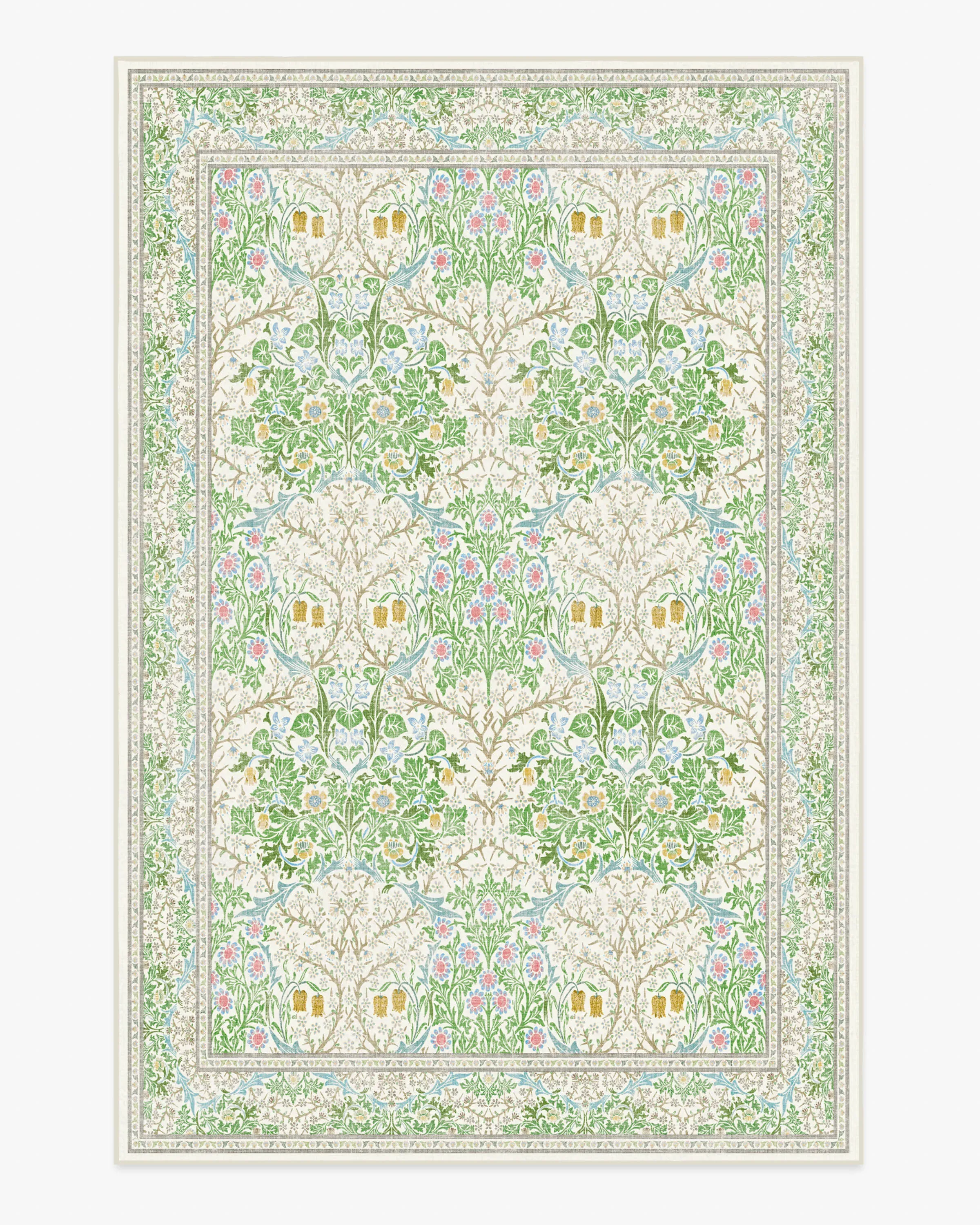 Machine Washable Area Rug - Green