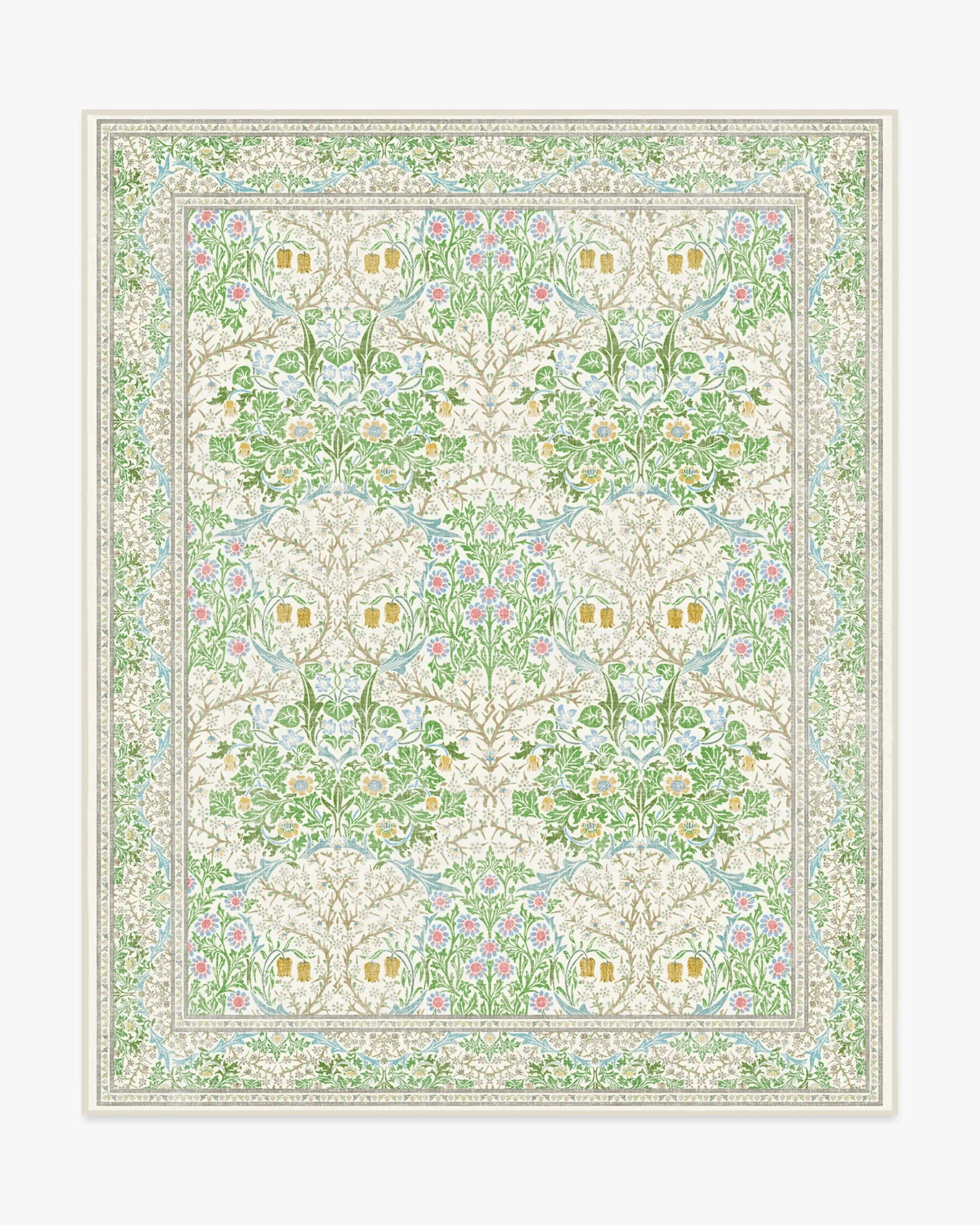 Machine Washable Area Rug - Green