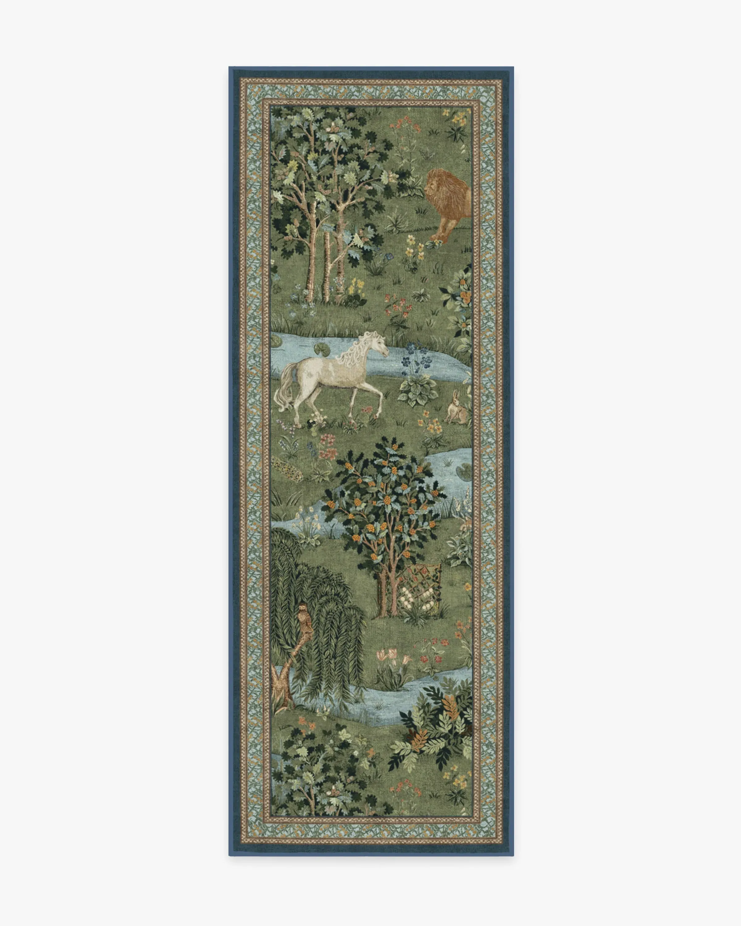 Machine Washable Area Rug - Green