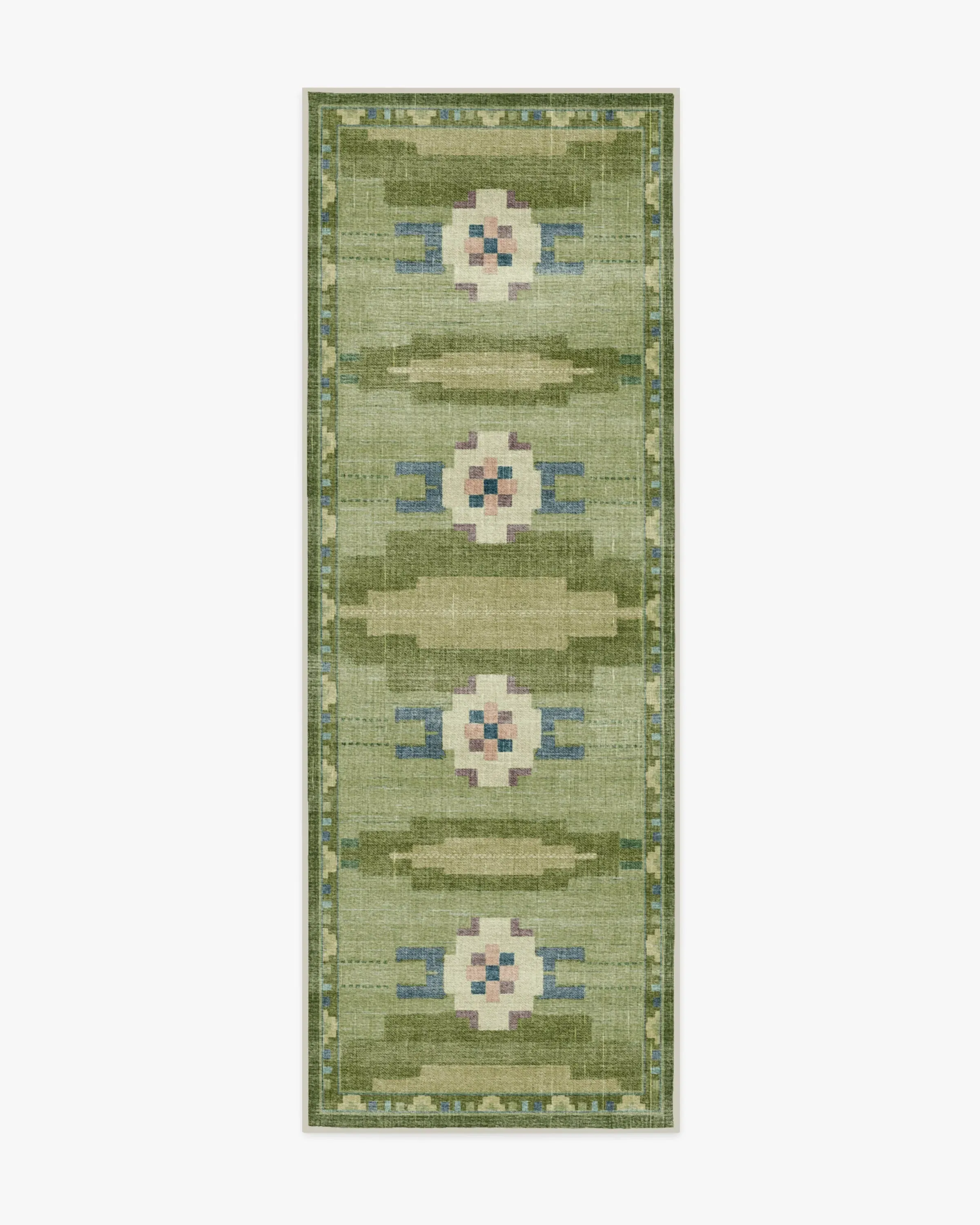 Machine Washable Area Rug - Green
