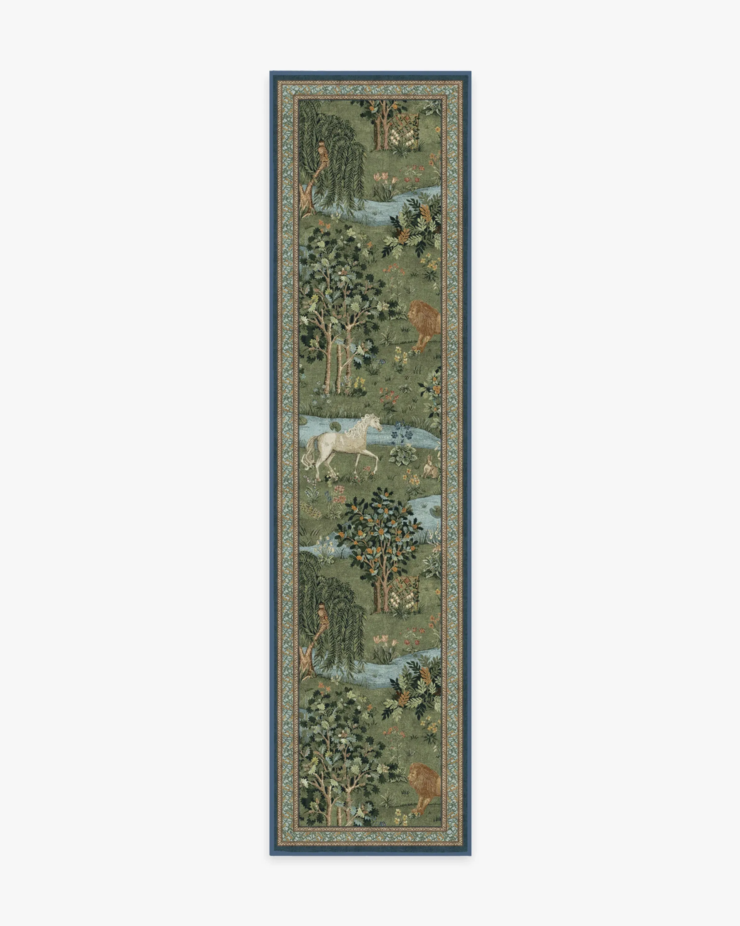 Machine Washable Area Rug - Green