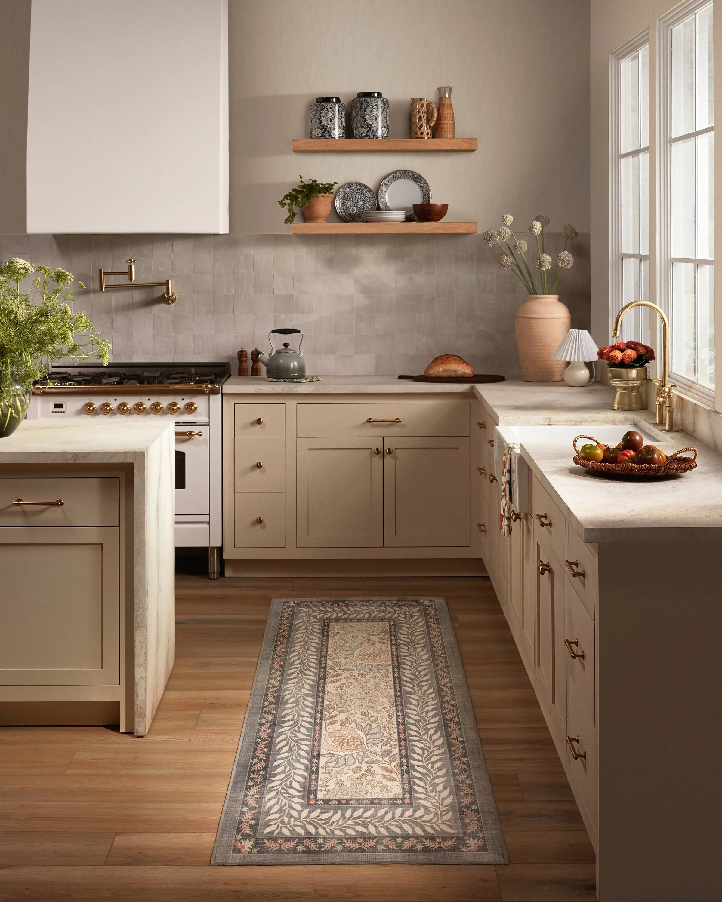 Machine Washable Area Rug - Grey