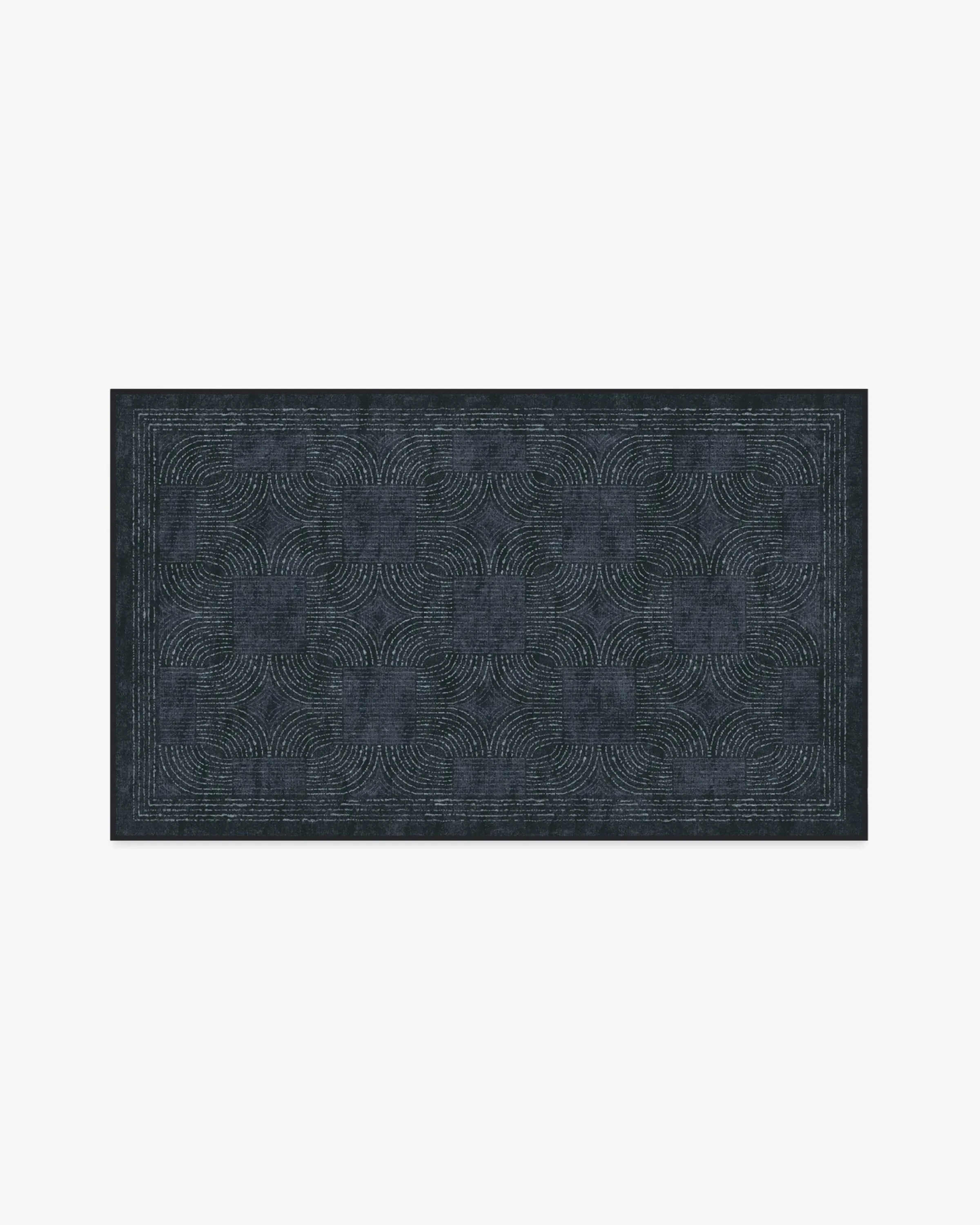 Machine Washable Area Rug - Indigo, Flatwoven