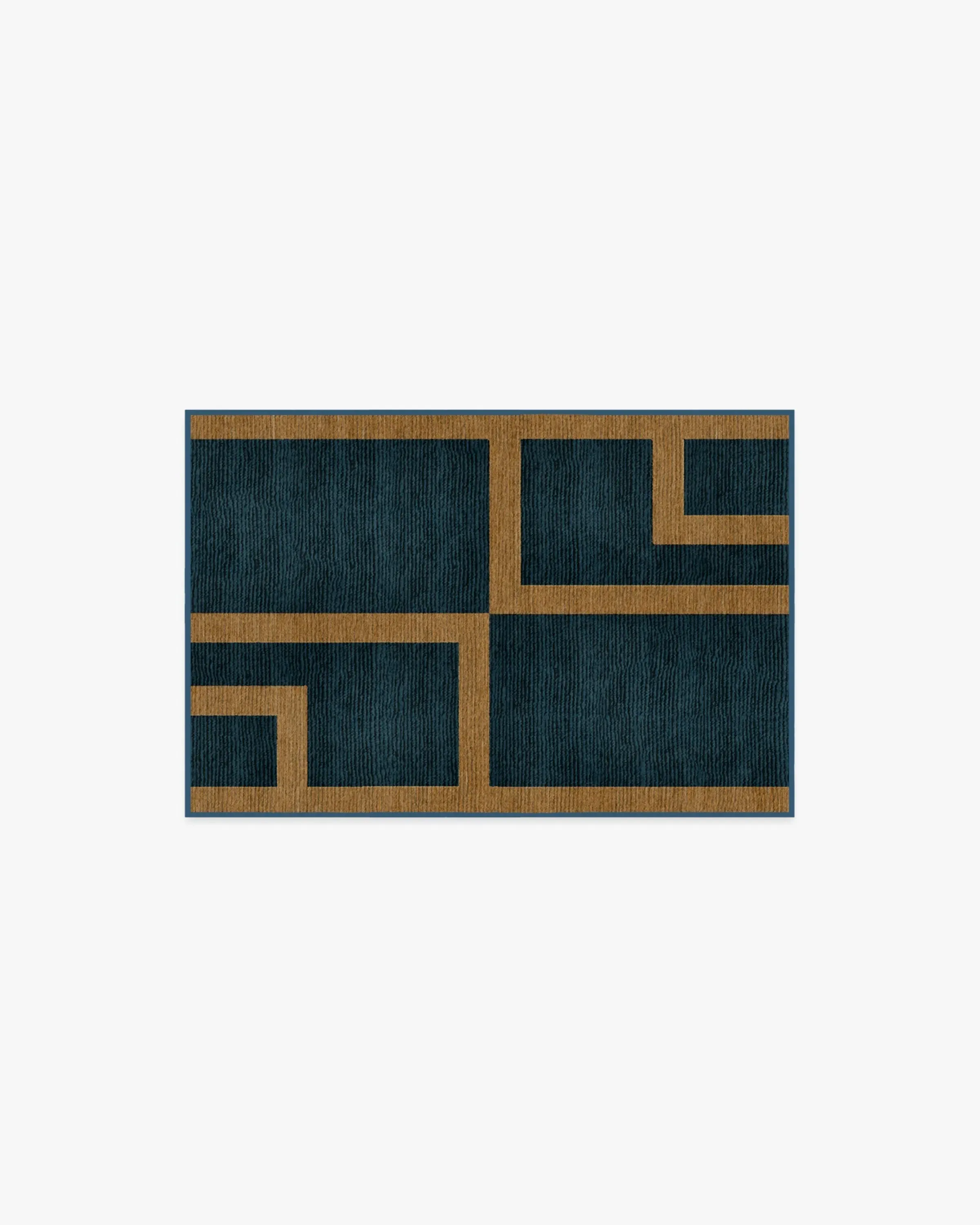 Machine Washable Area Rug - Indigo & Ochre image