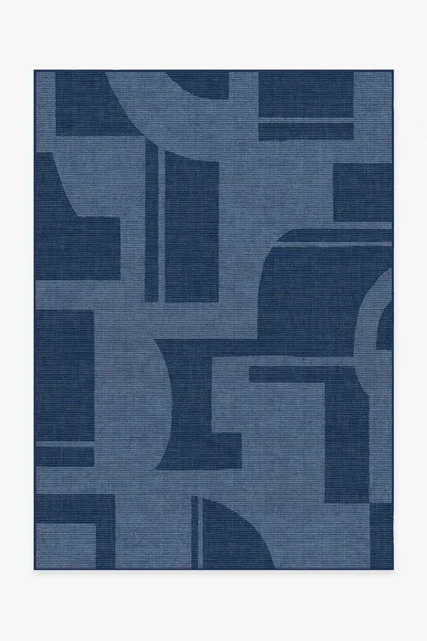 Machine Washable Area Rug - Ink Blue