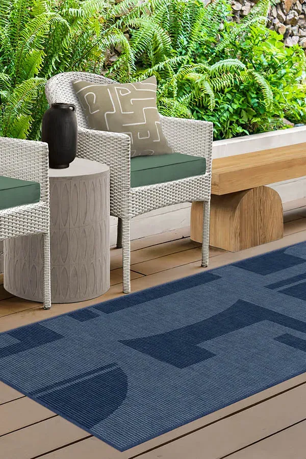 Machine Washable Area Rug - Ink Blue