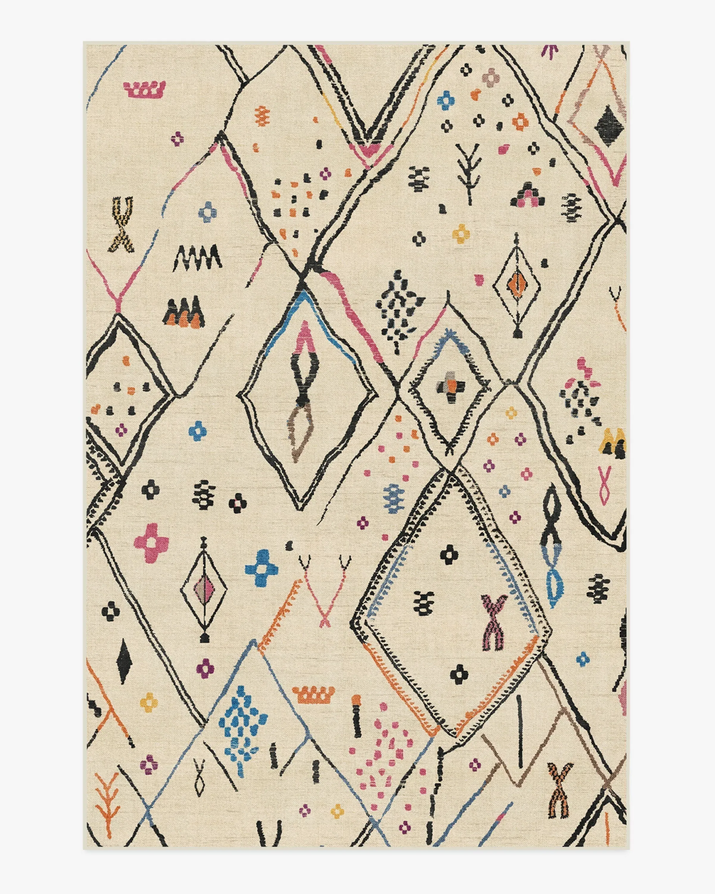 Machine Washable Area Rug - Ivory