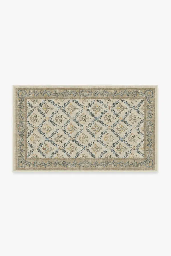 Machine Washable Area Rug - Ivory, Gold