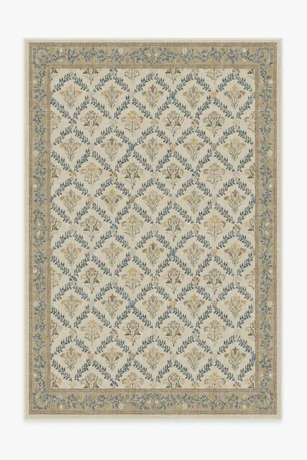 Machine Washable Area Rug - Ivory, Gold