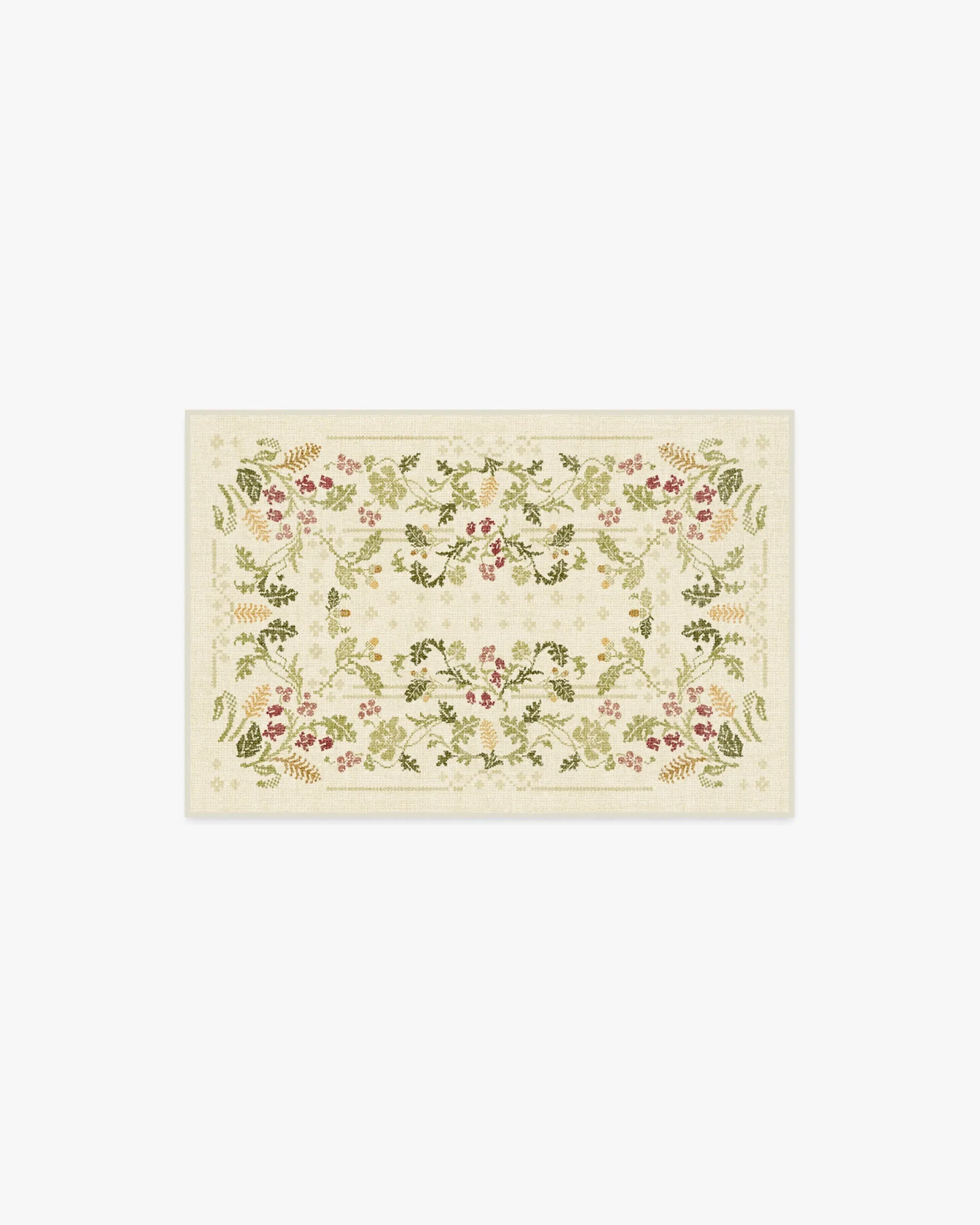 Machine Washable Area Rug - Ivory, Multicolour image