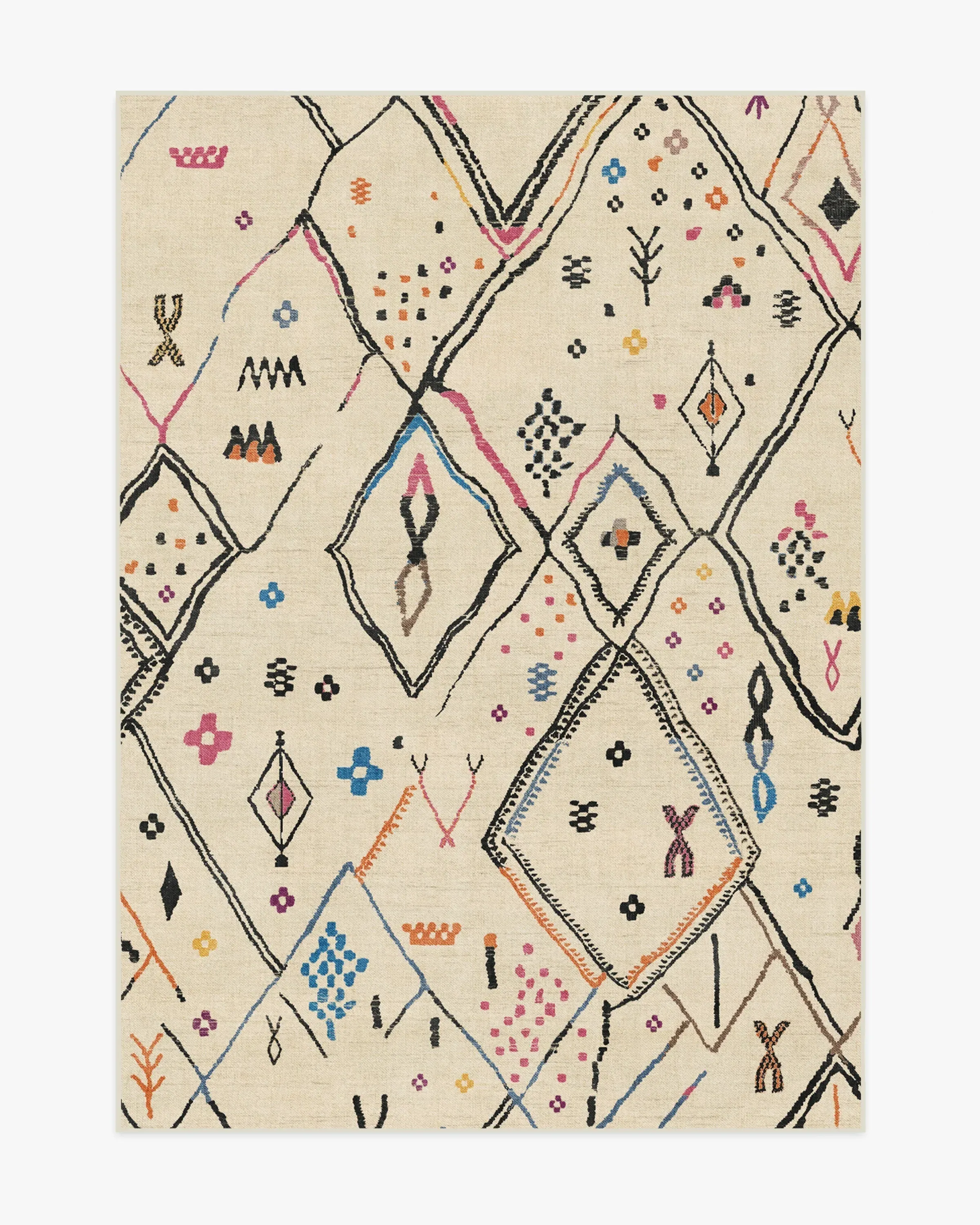 Machine Washable Area Rug - Ivory
