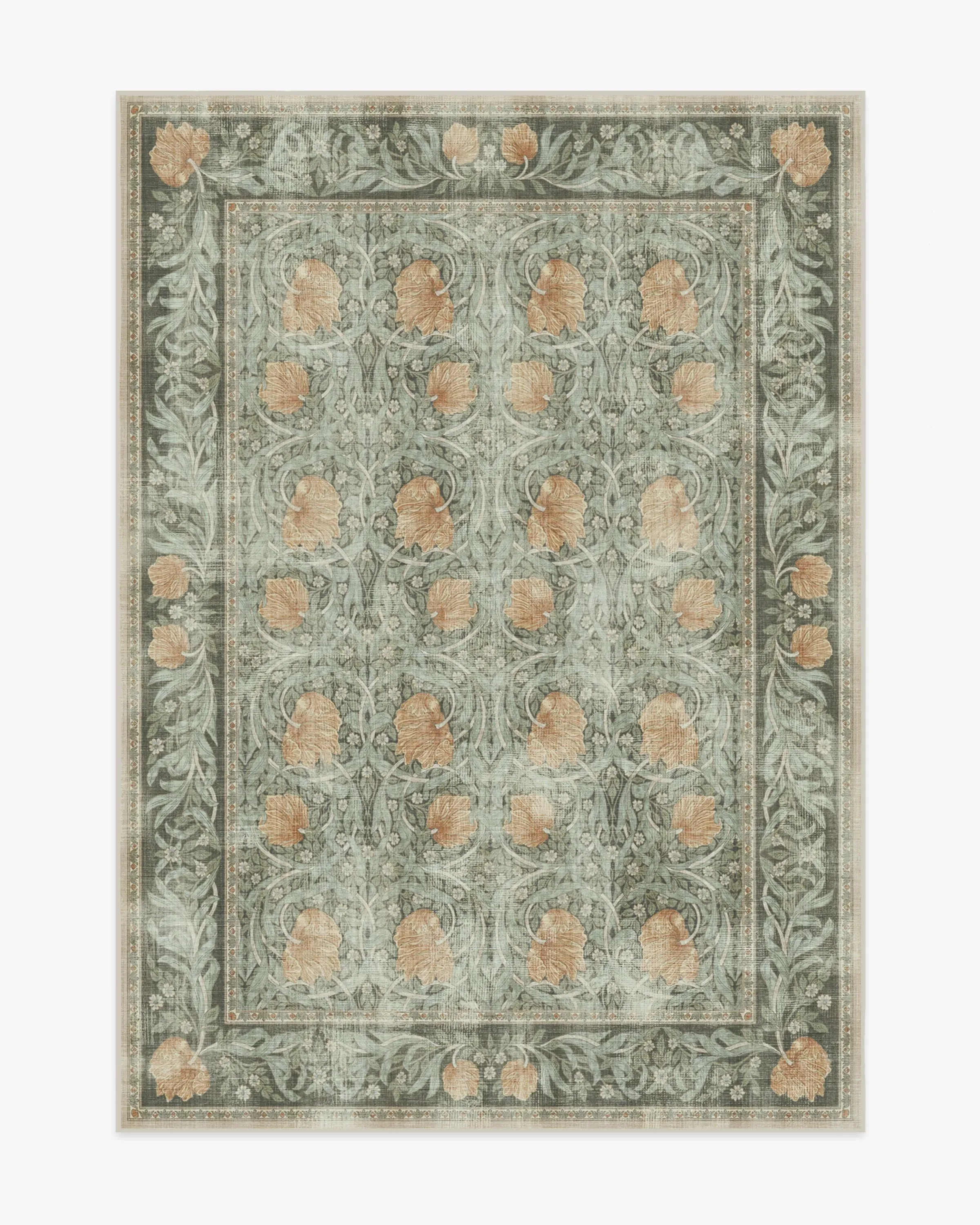 Machine Washable Area Rug - Jade, Flatwoven
