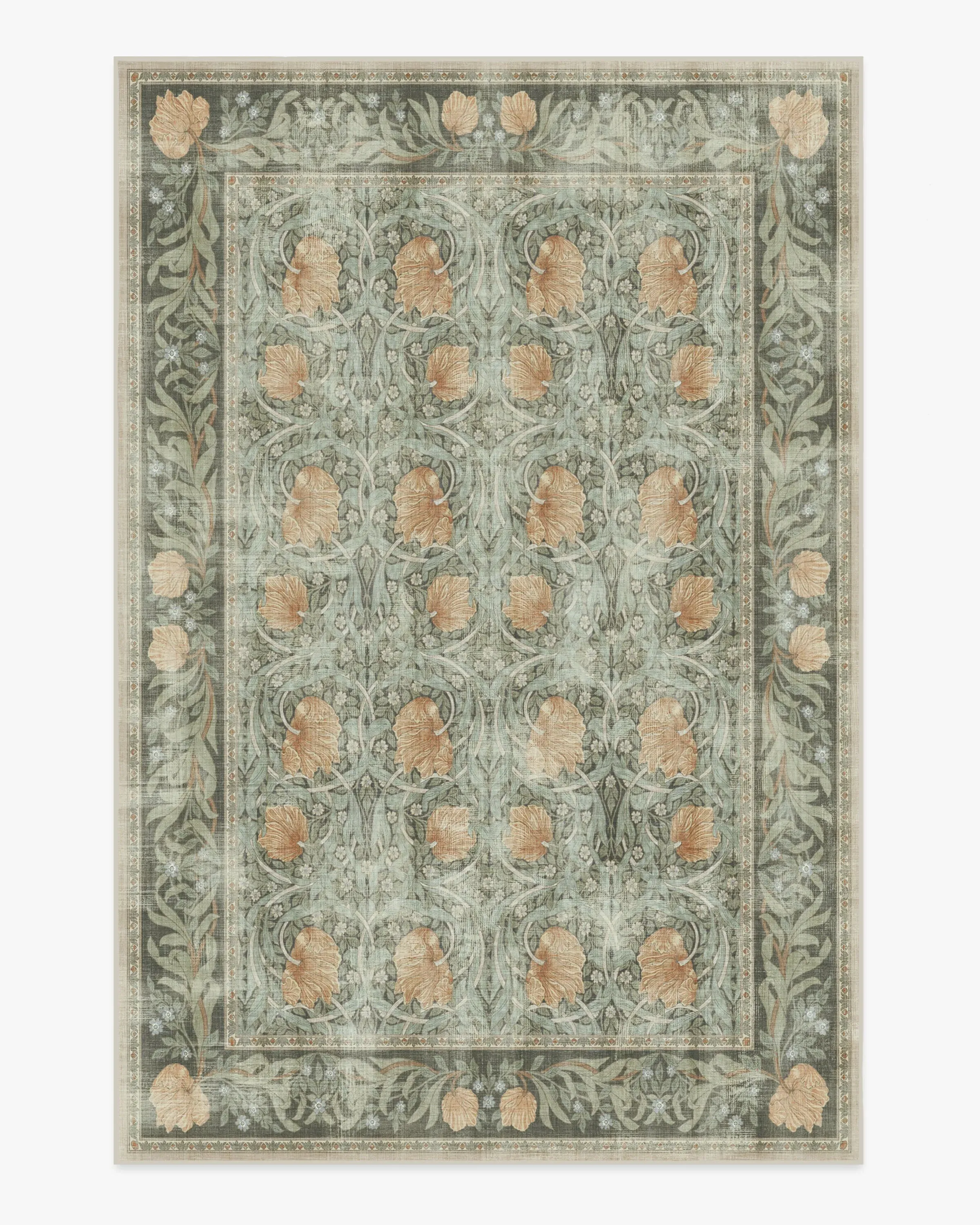 Machine Washable Area Rug - Jade, Flatwoven