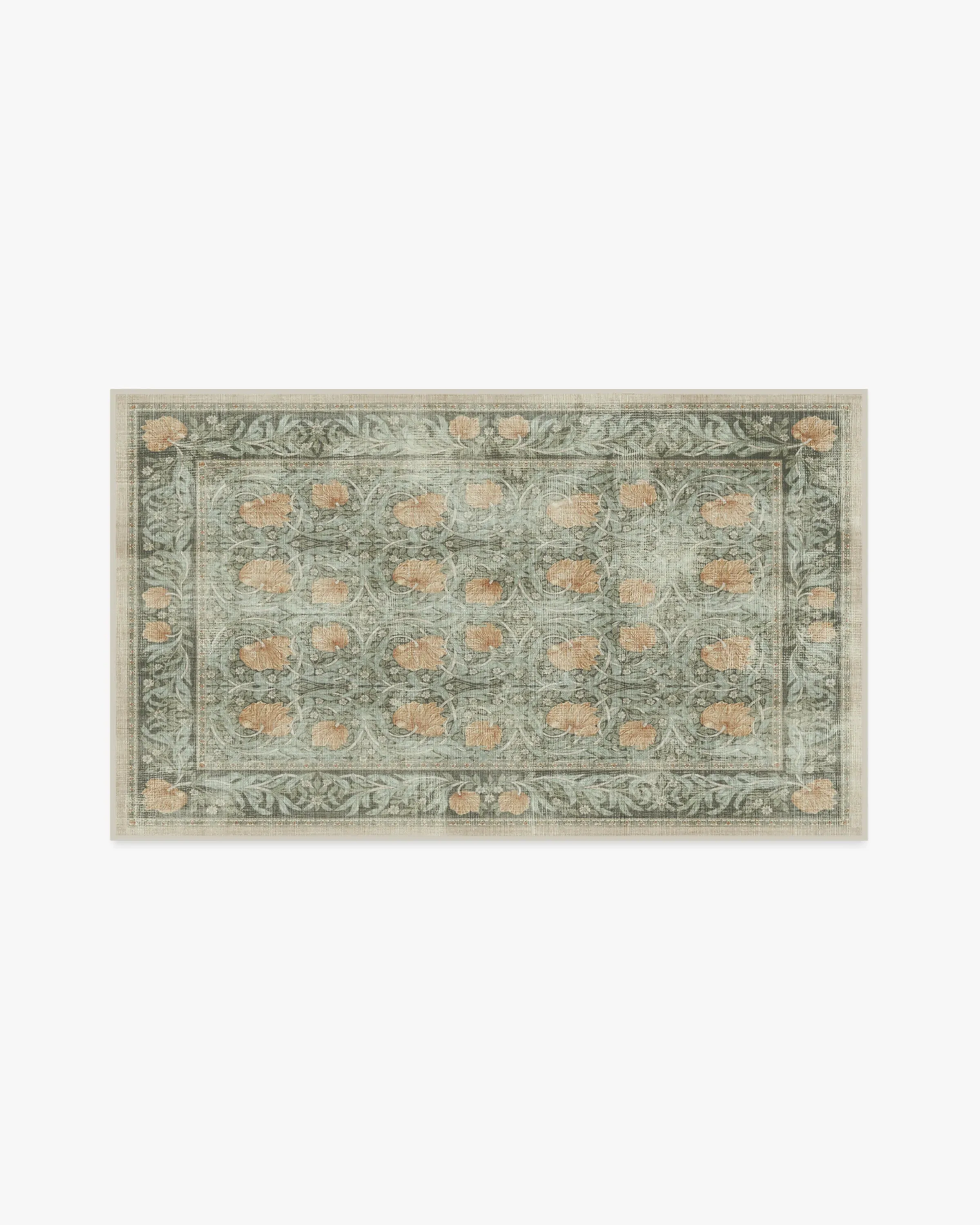 Machine Washable Area Rug - Jade, Flatwoven