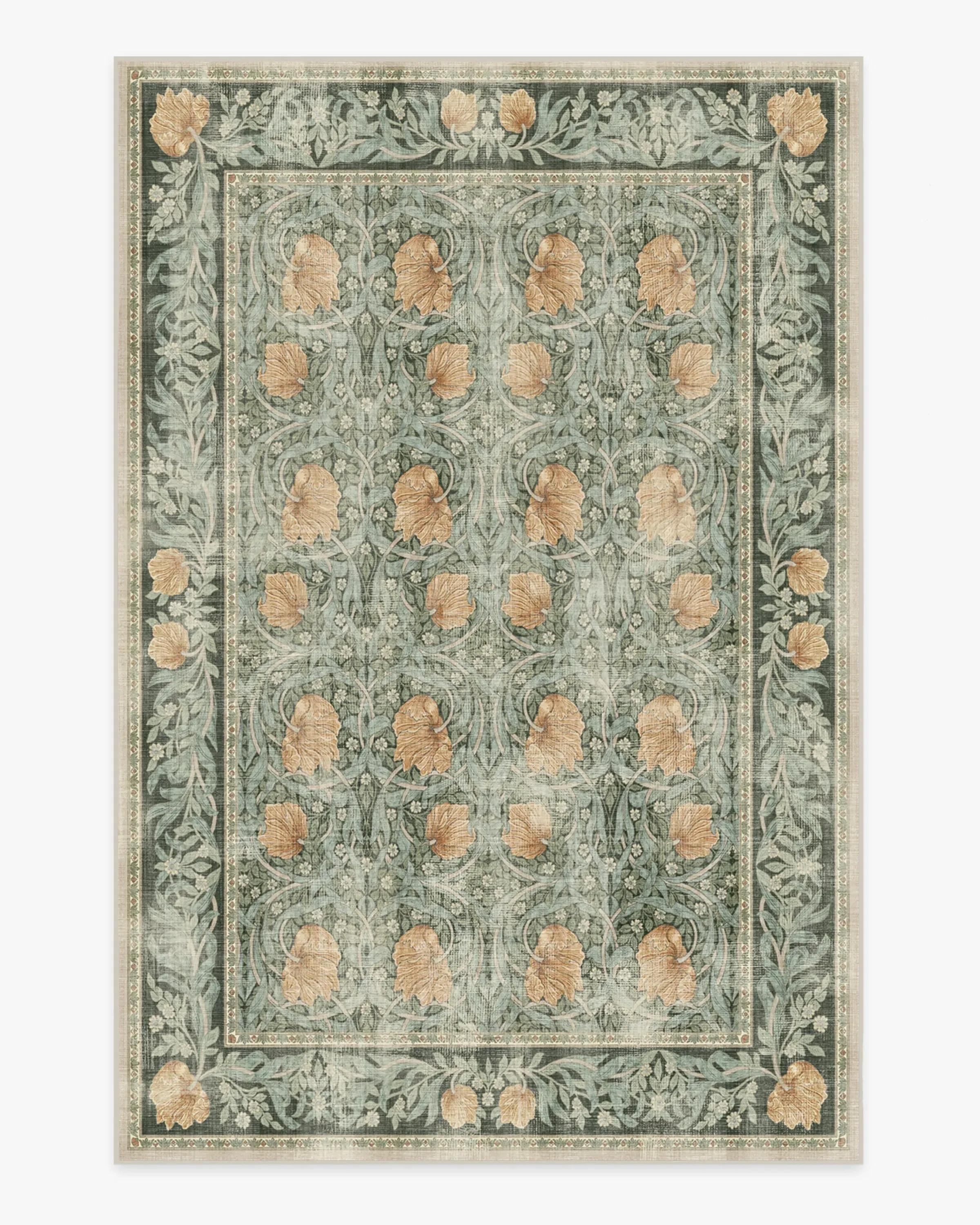 Machine Washable Area Rug - Jade, Flatwoven