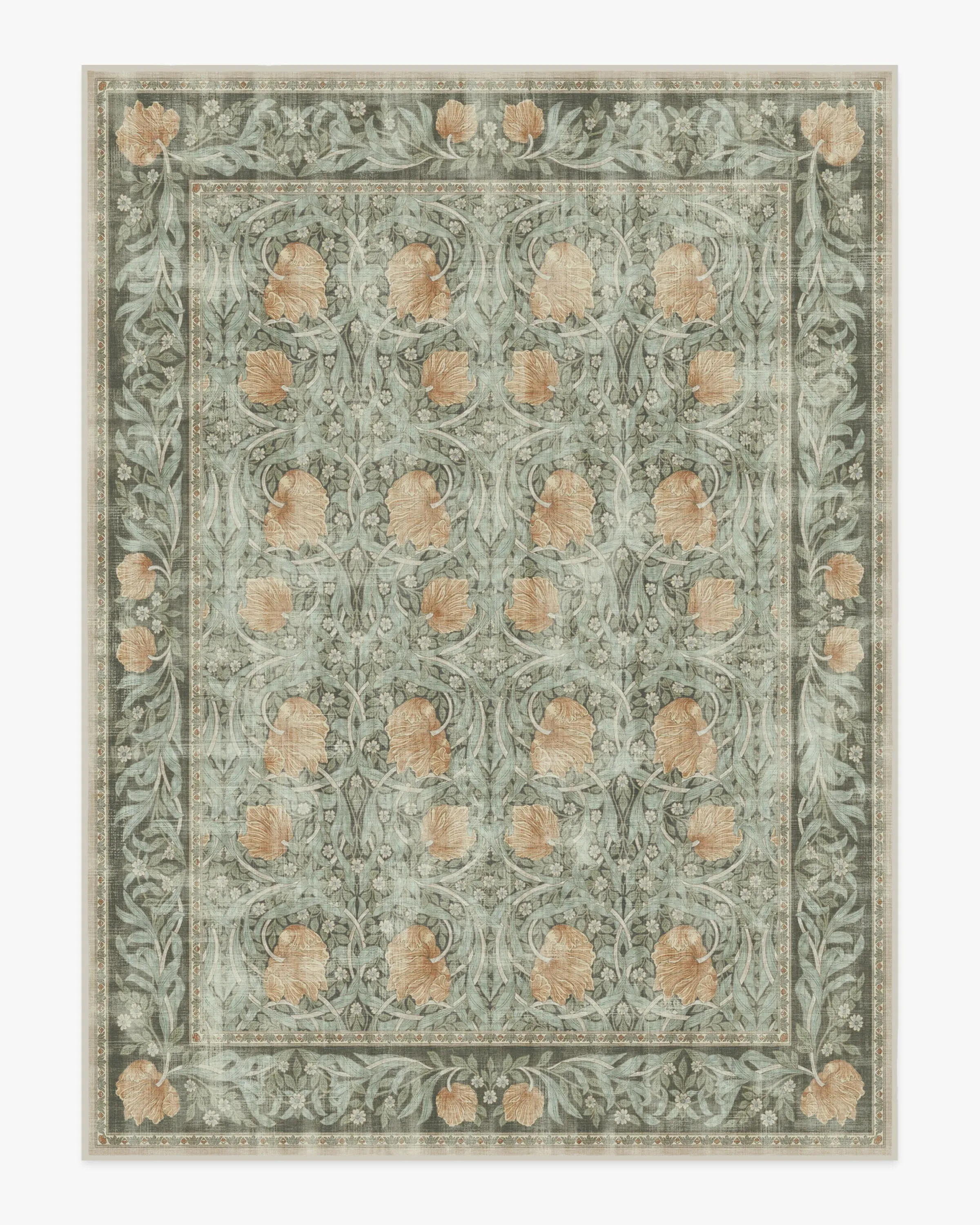 Machine Washable Area Rug - Jade, Flatwoven