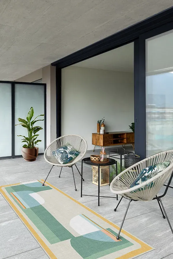 Machine Washable Area Rug - Jade, Geometric