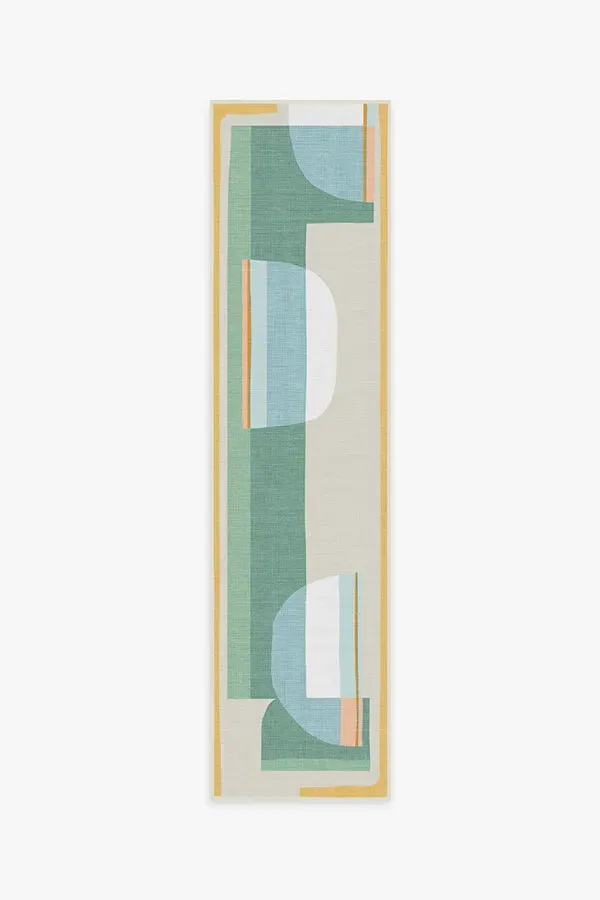 Machine Washable Area Rug - Jade, Geometric