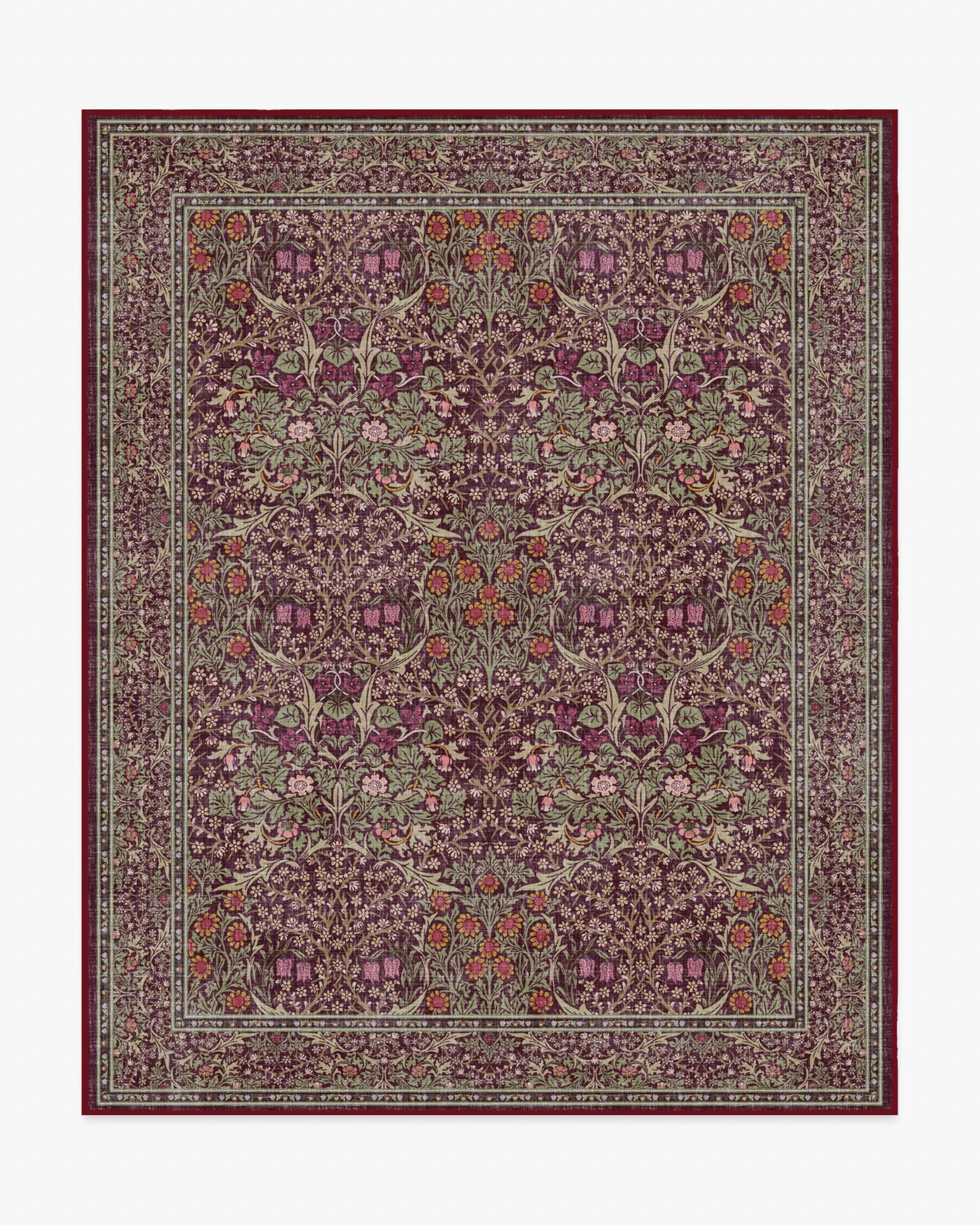 Machine Washable Area Rug - Mulberry, Fabric