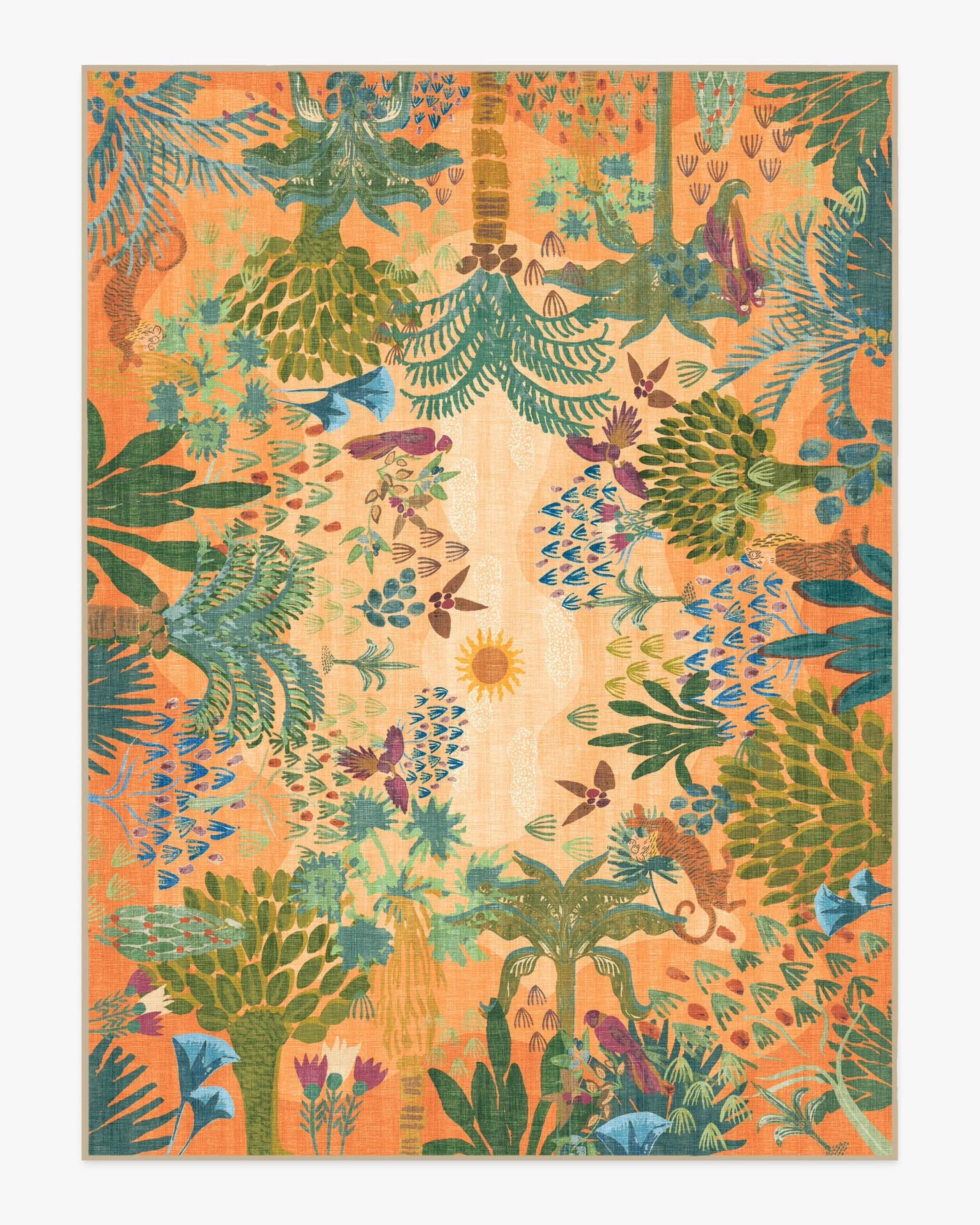 Machine Washable Area Rug - Multicolor
