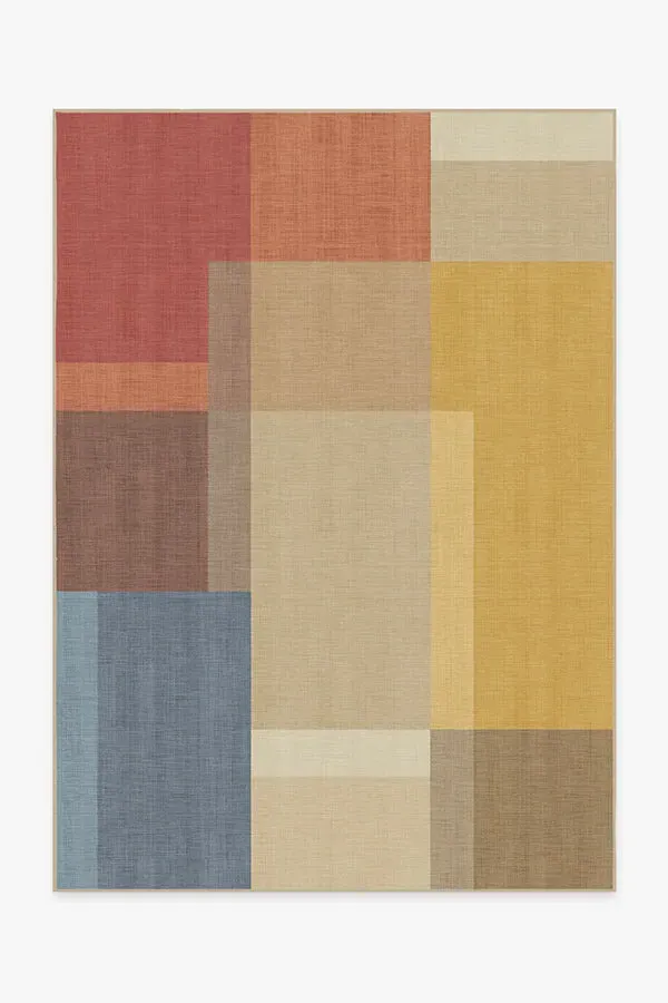Machine Washable Area Rug - Multicolour