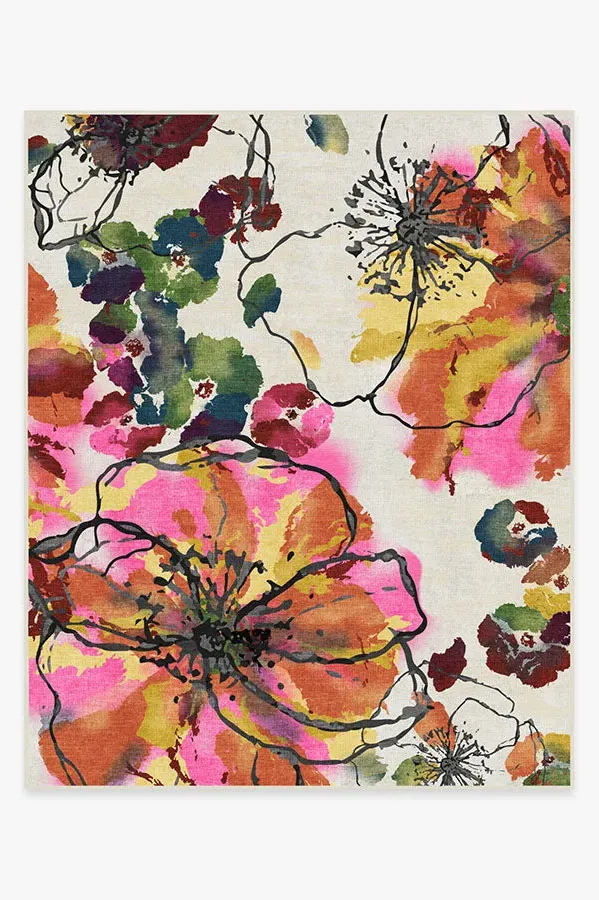 Machine Washable Area Rug - Multicolour