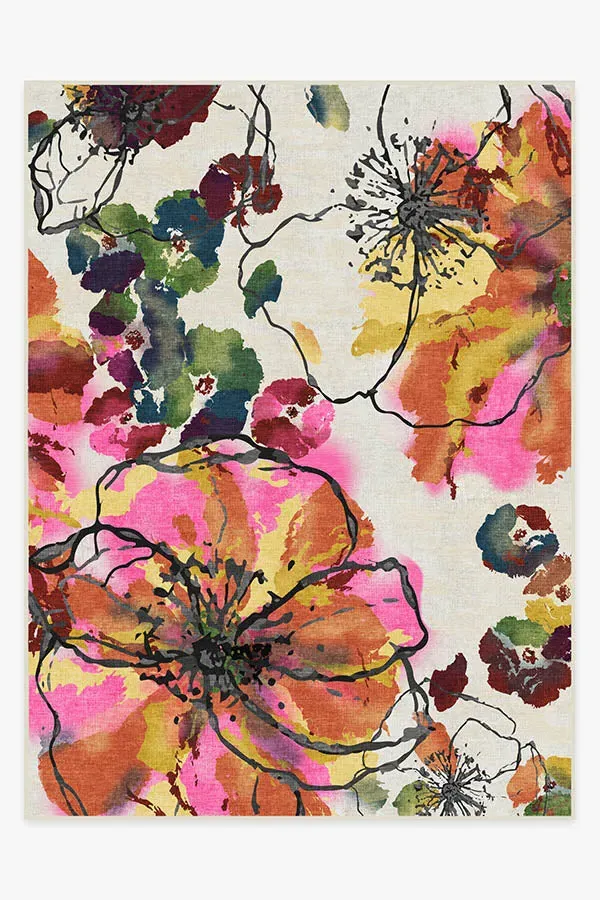 Machine Washable Area Rug - Multicolour