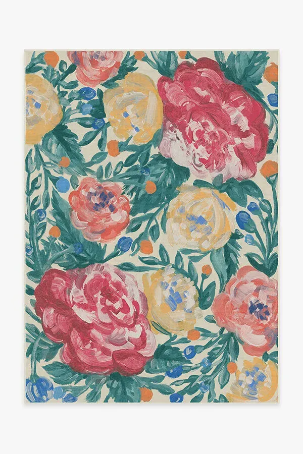 Machine Washable Area Rug - Multicolour