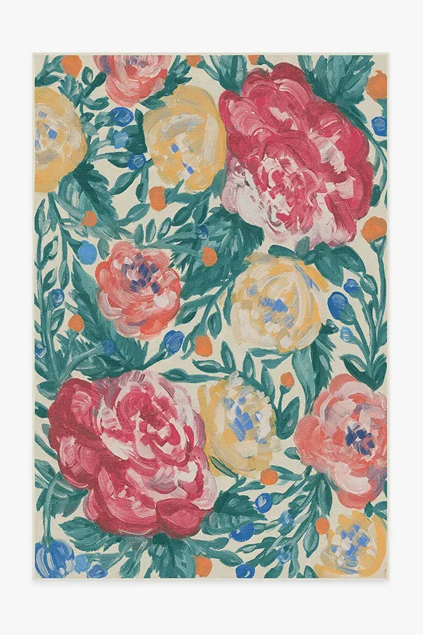 Machine Washable Area Rug - Multicolour