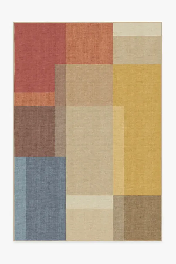 Machine Washable Area Rug - Multicolour