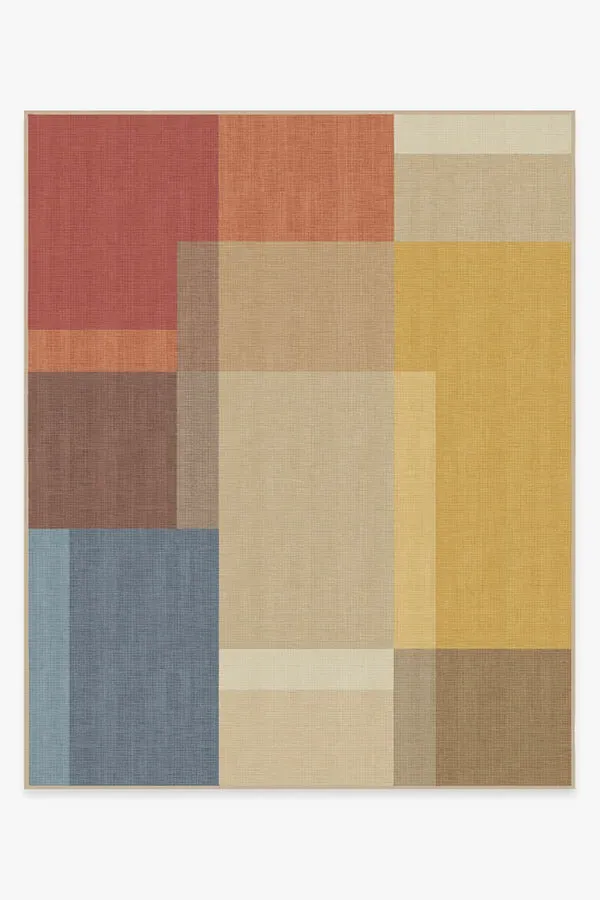 Machine Washable Area Rug - Multicolour