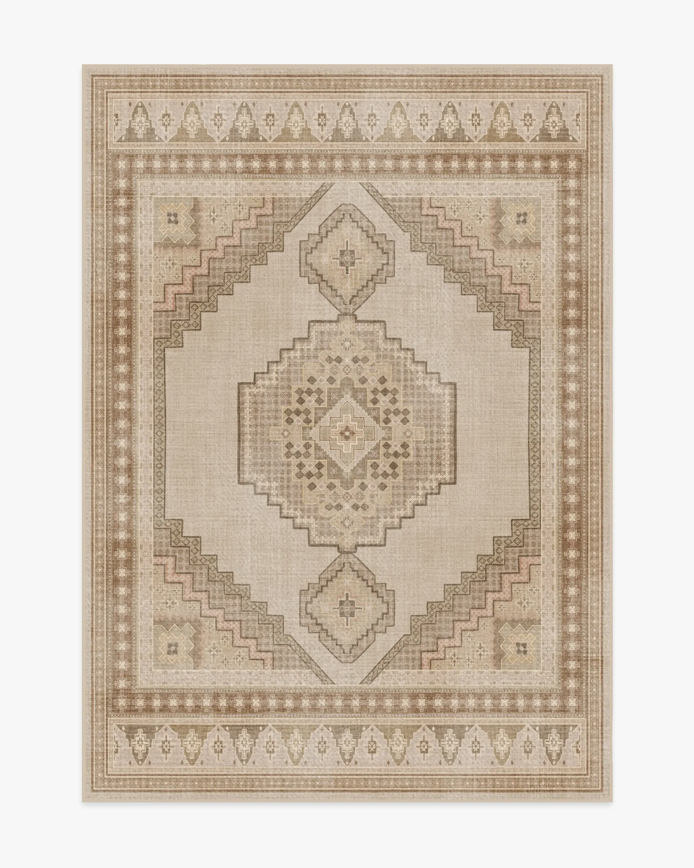 Machine Washable Area Rug - Natural, Beige