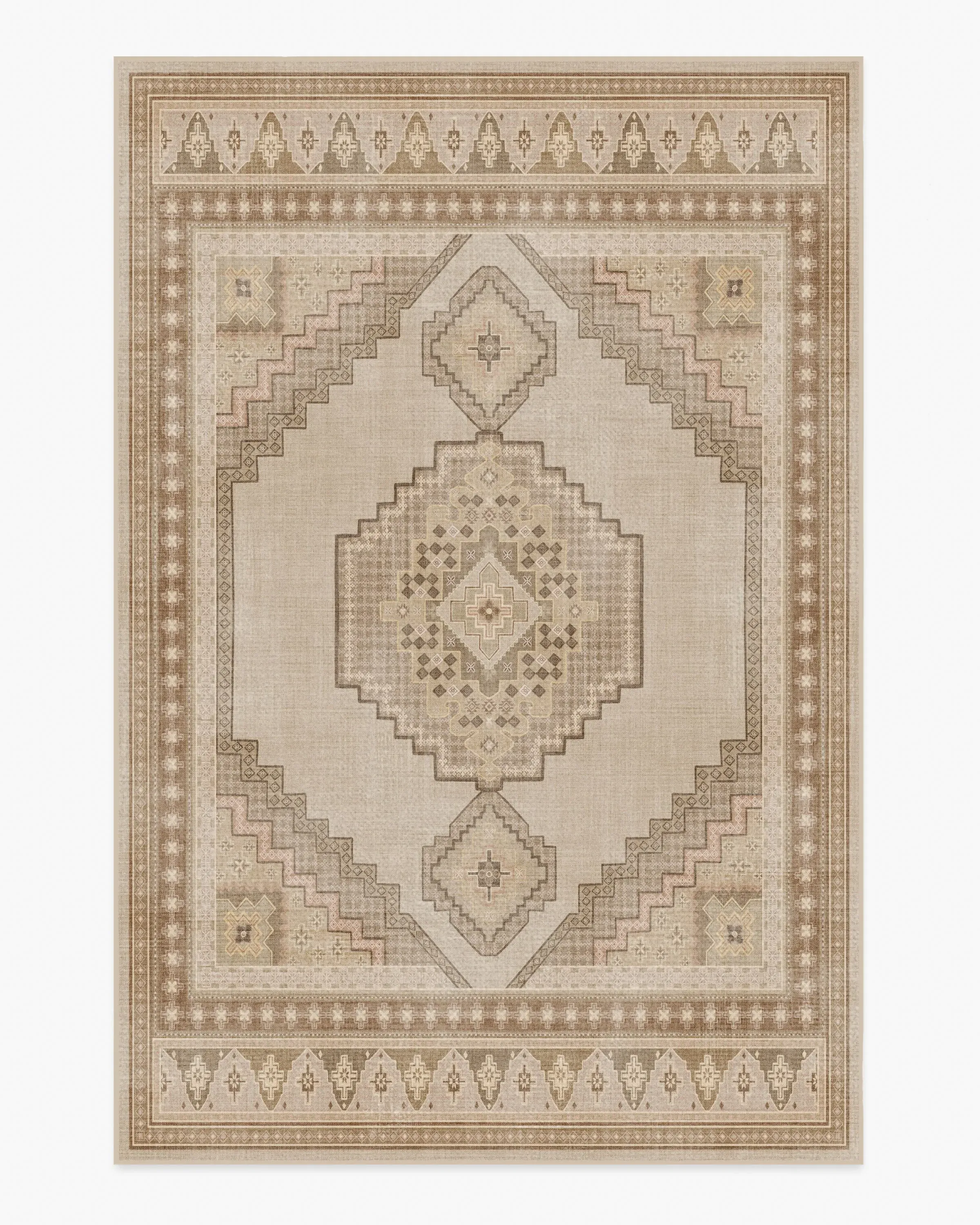 Machine Washable Area Rug - Natural, Beige