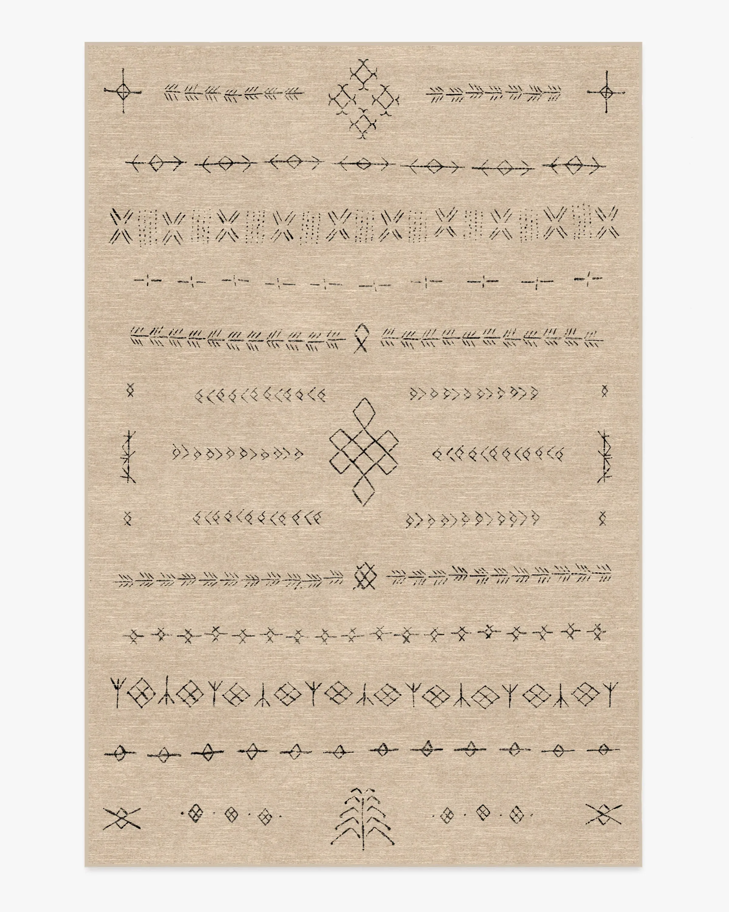 Machine Washable Area Rug - Natural Beige