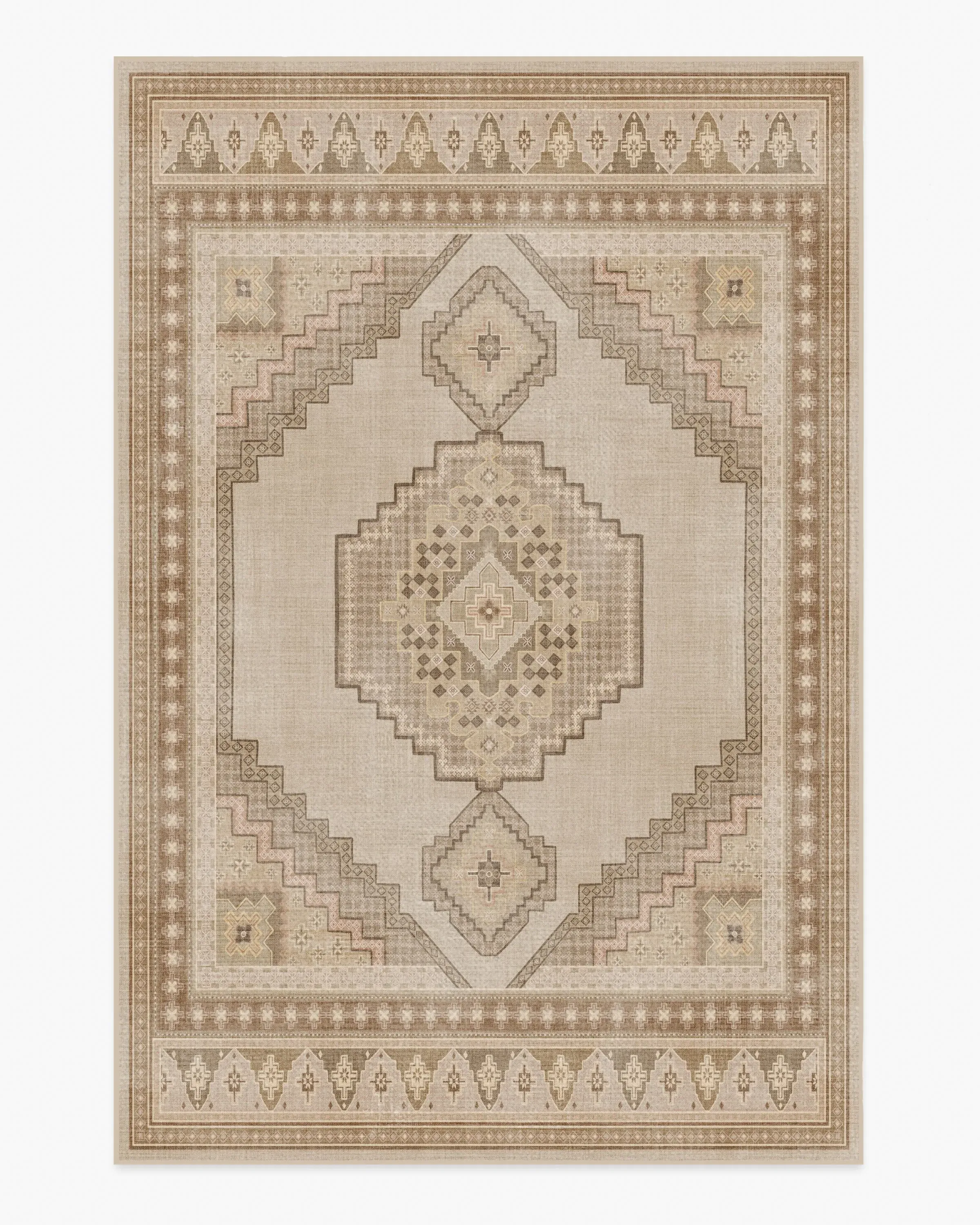 Machine Washable Area Rug - Natural, Beige