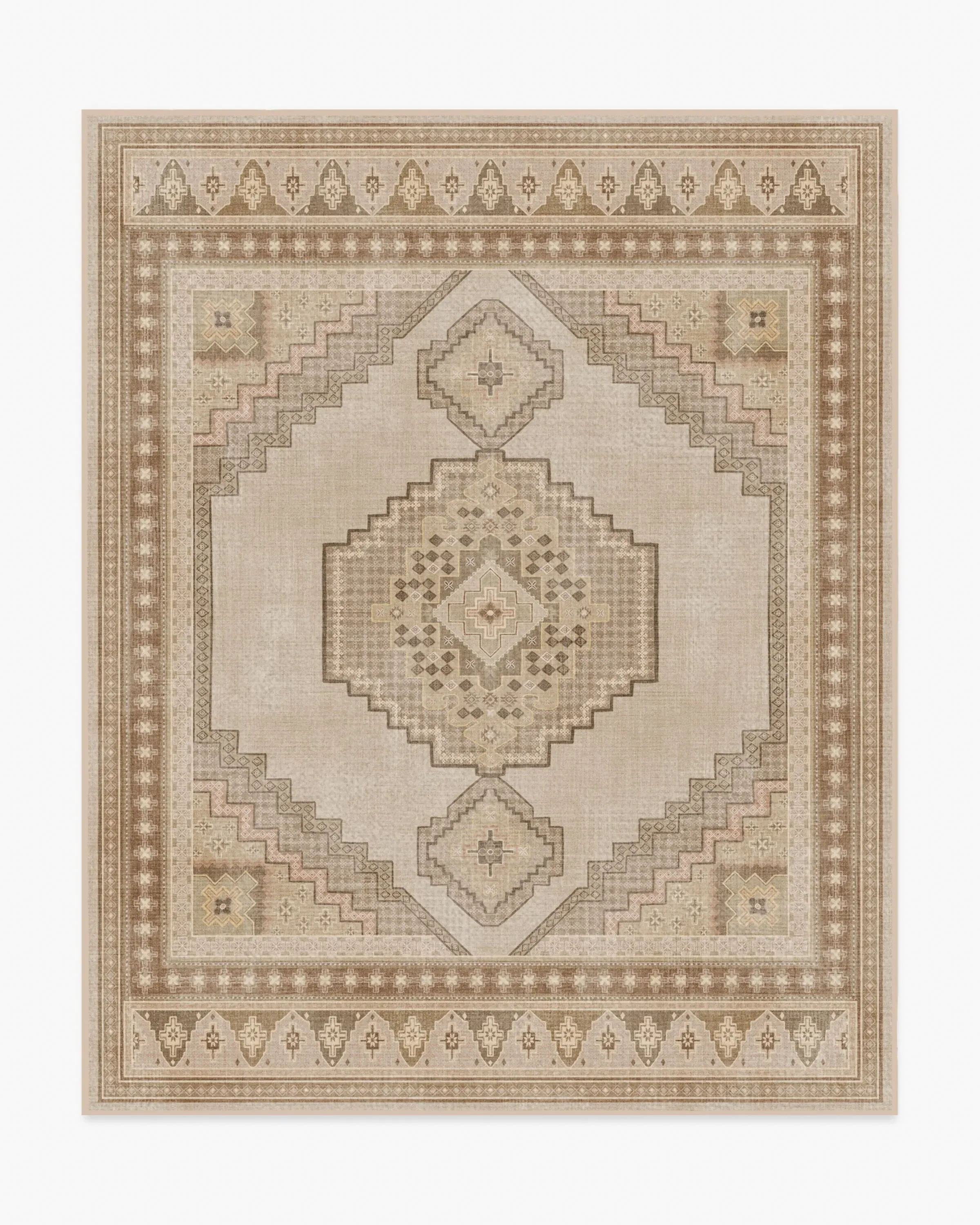 Machine Washable Area Rug - Natural, Beige