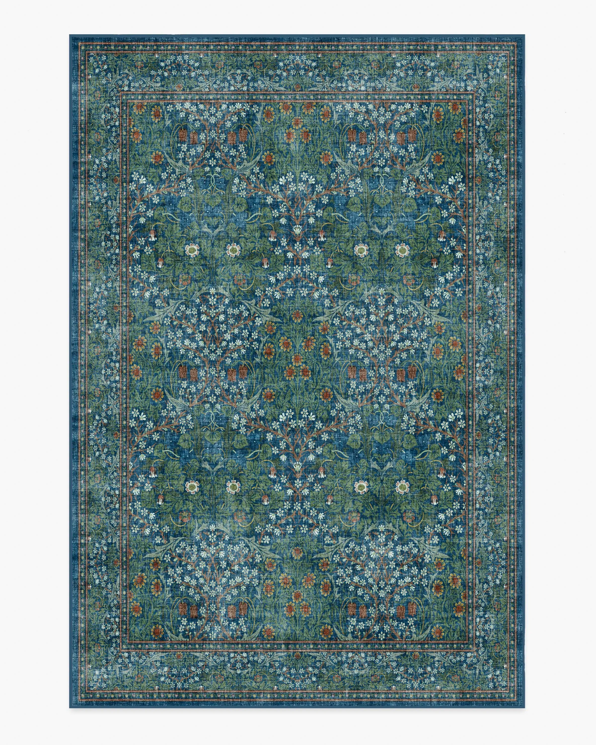 Machine Washable Area Rug - Navy, Blackthorn
