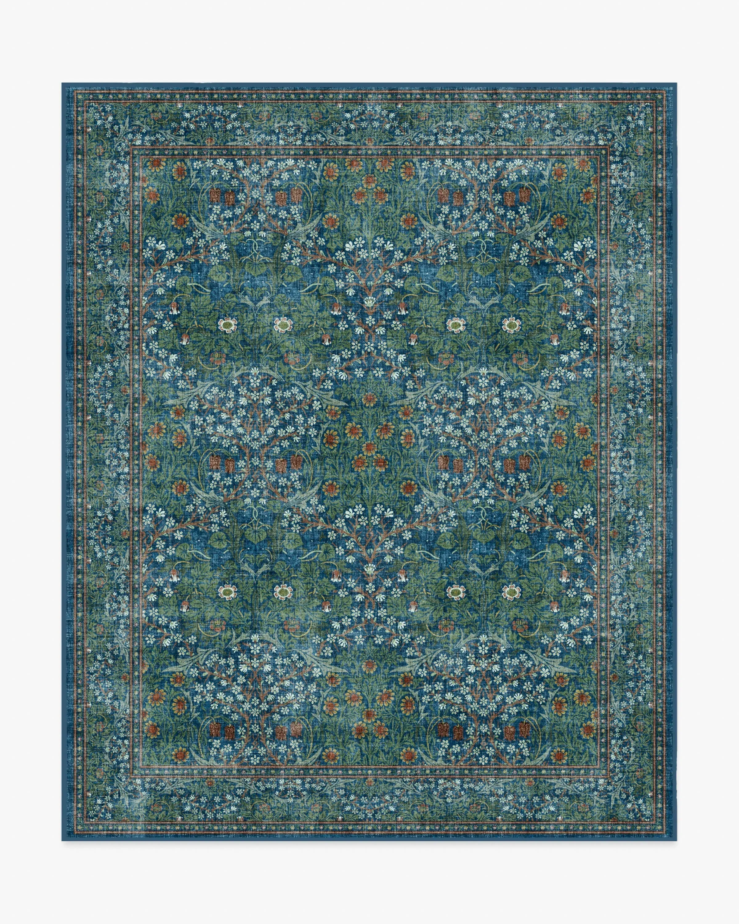 Machine Washable Area Rug - Navy, Blackthorn