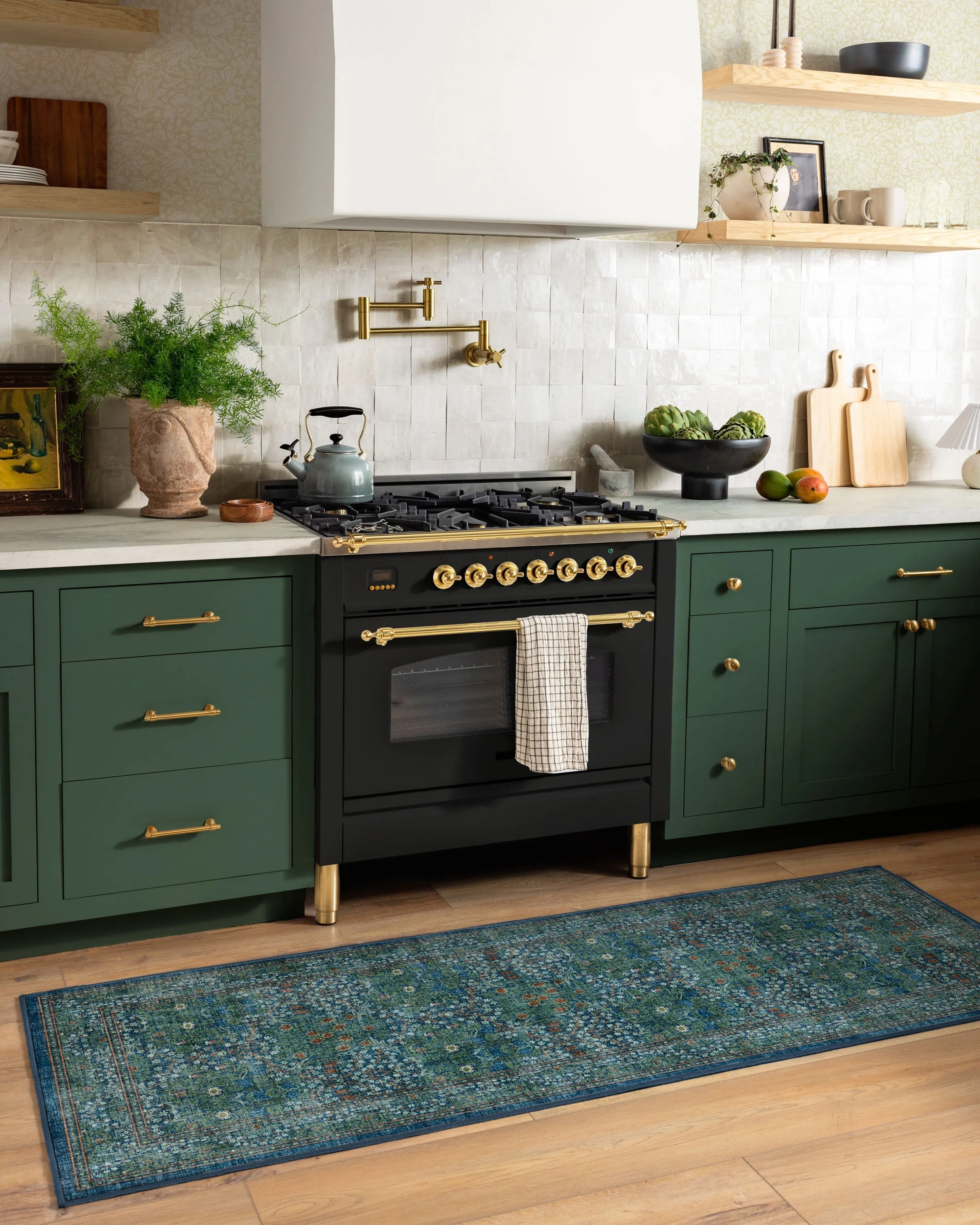 Machine Washable Area Rug - Navy, Blackthorn