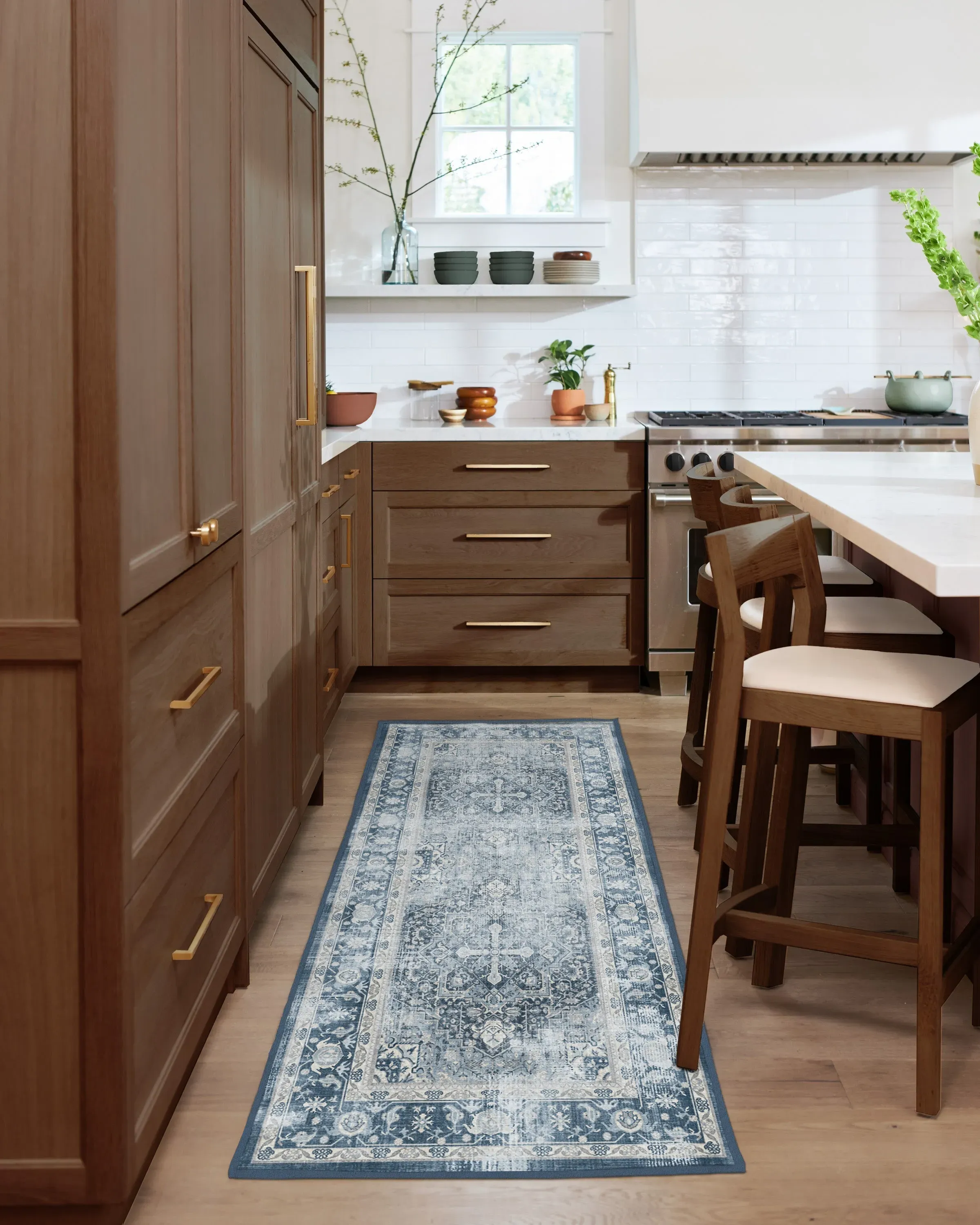 Machine Washable Area Rug - Navy Blue
